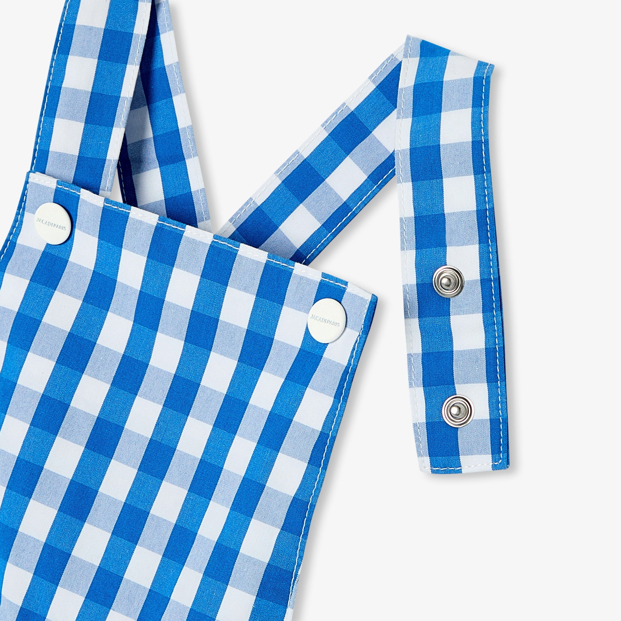 Baby boy short romper in gingham