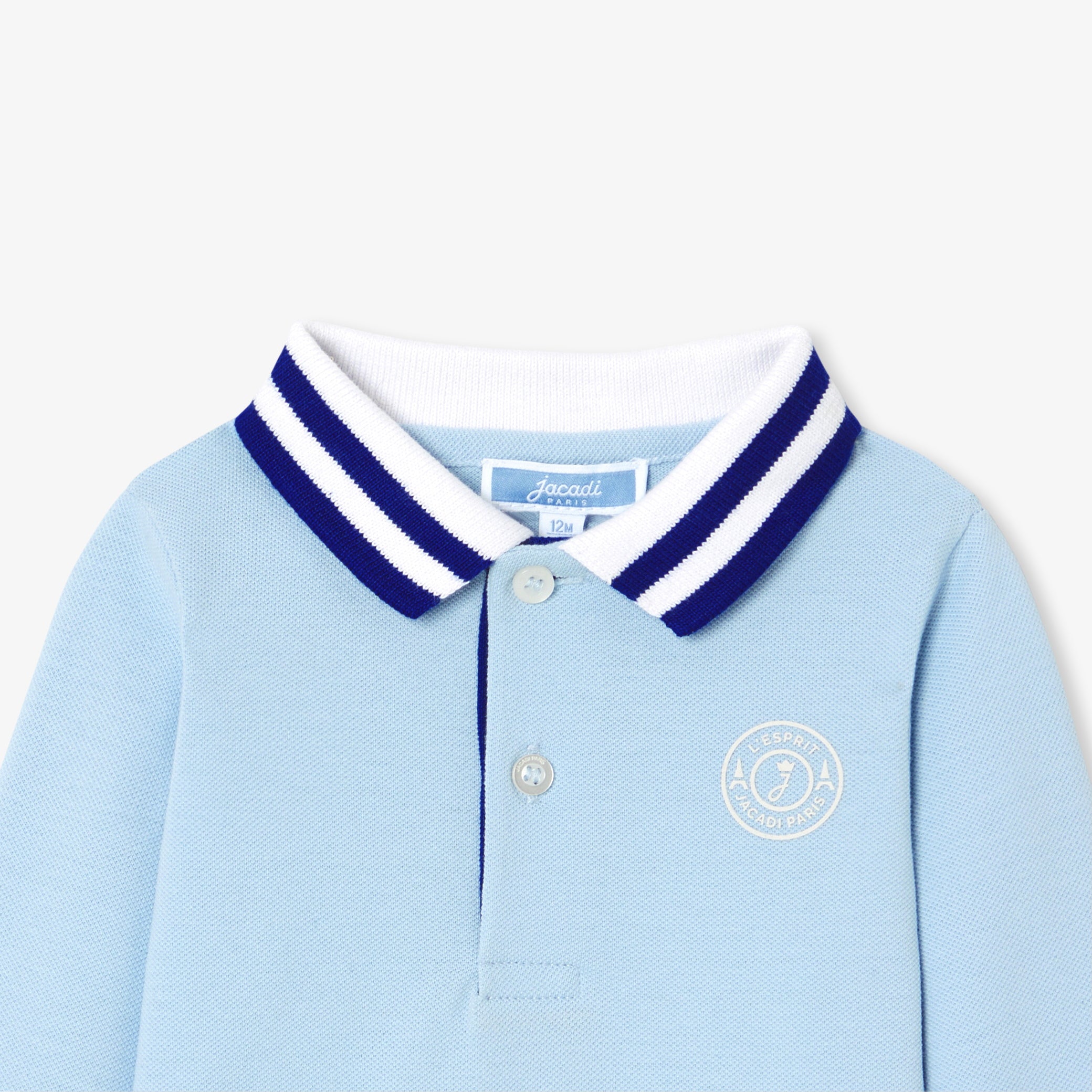 Baby boy long-sleeved polo shirt