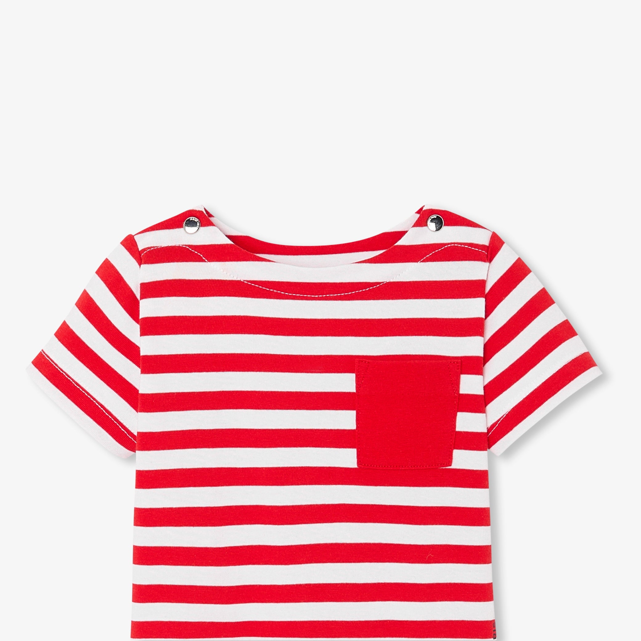 Baby boy short-sleeved Breton tee