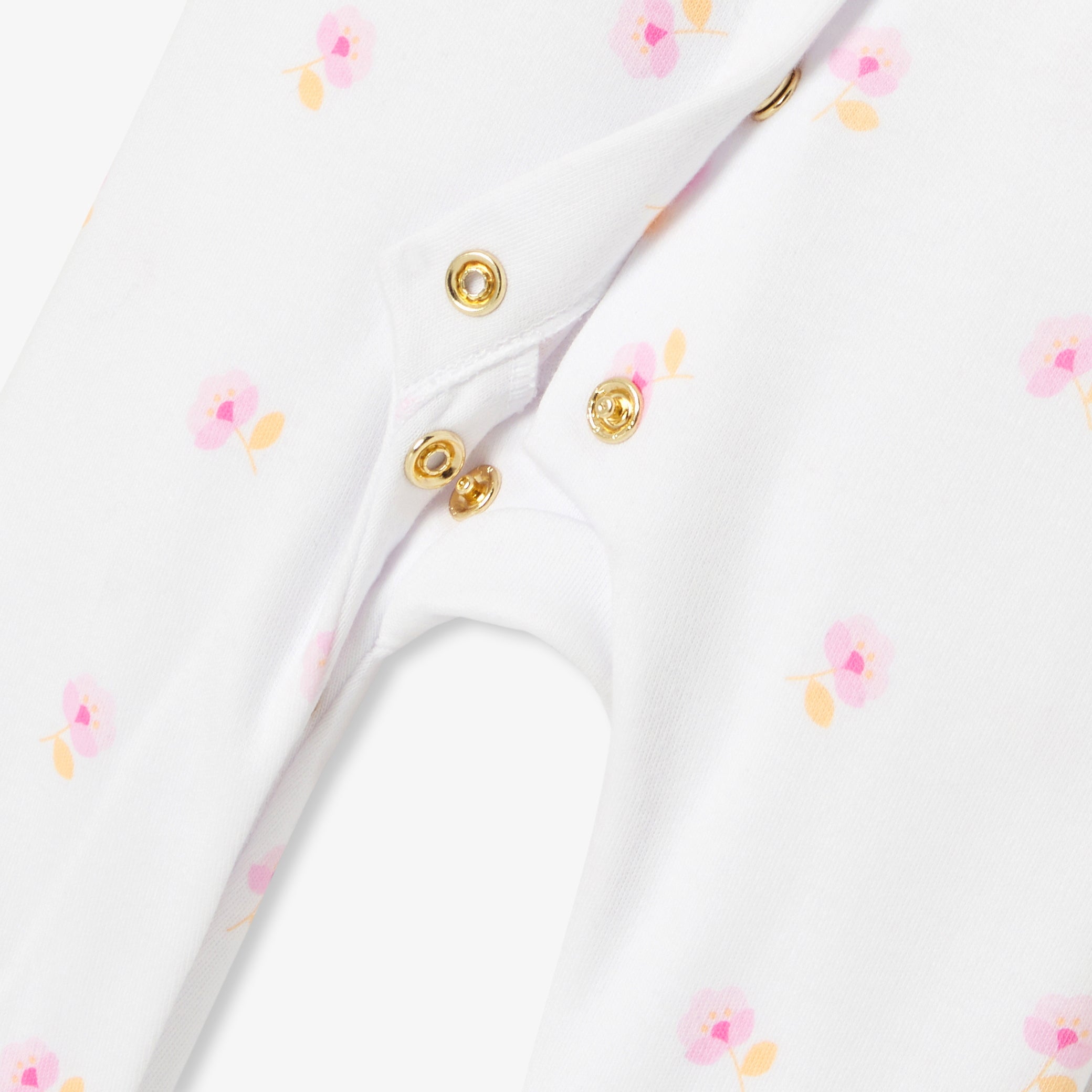 Baby girl pajamas in cotton interlock