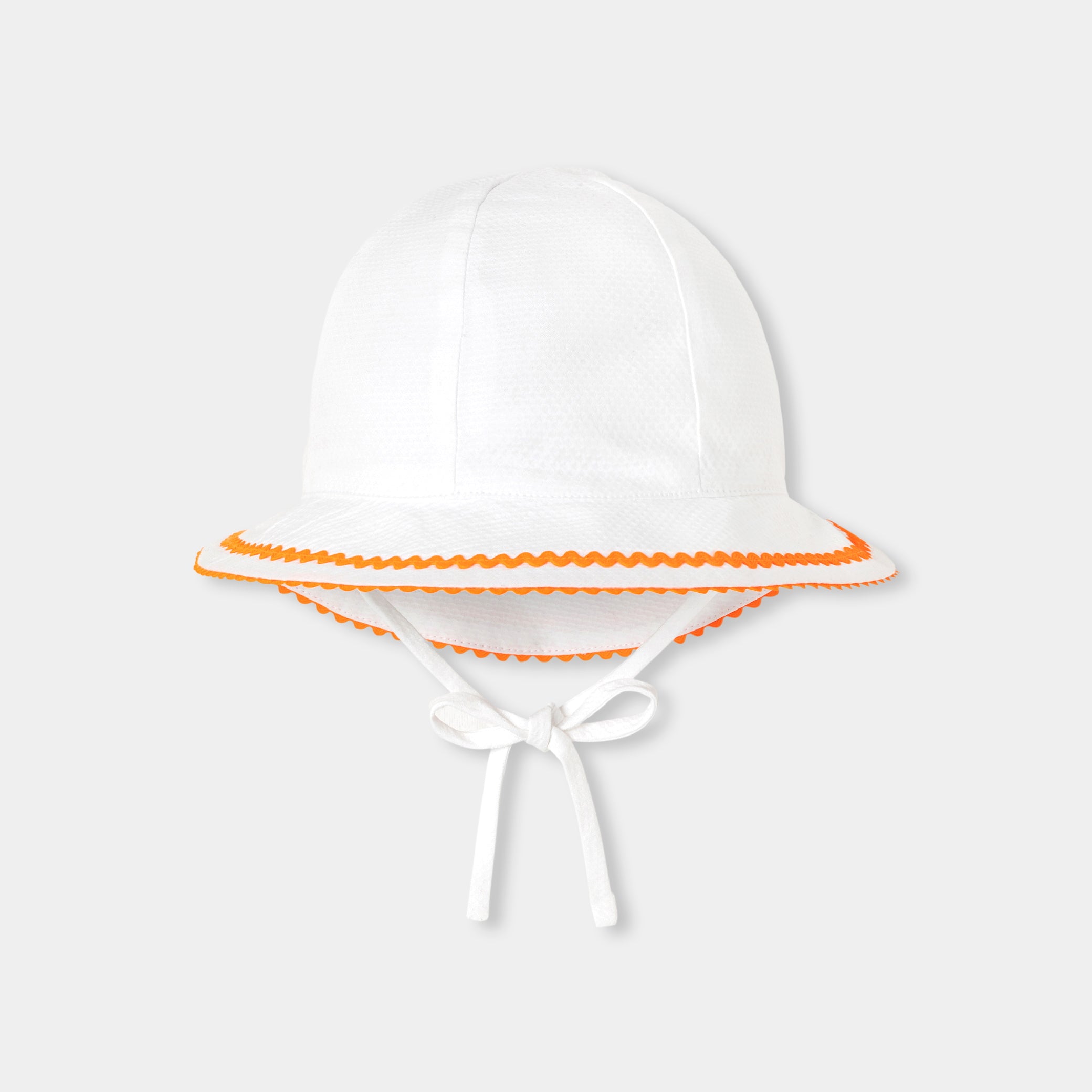 Toddler girl hat in cotton pique