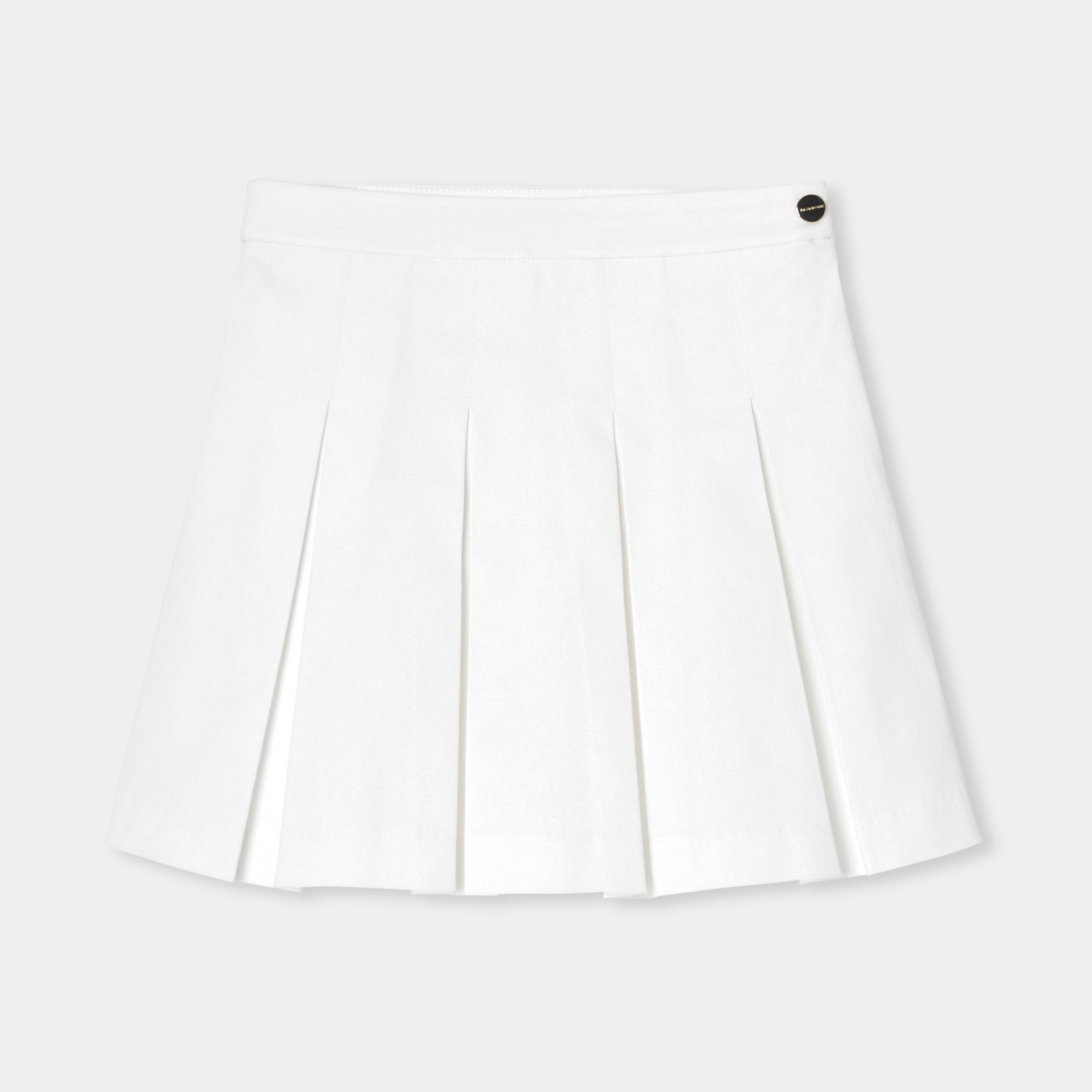 Girl pleated skirt in gabardine