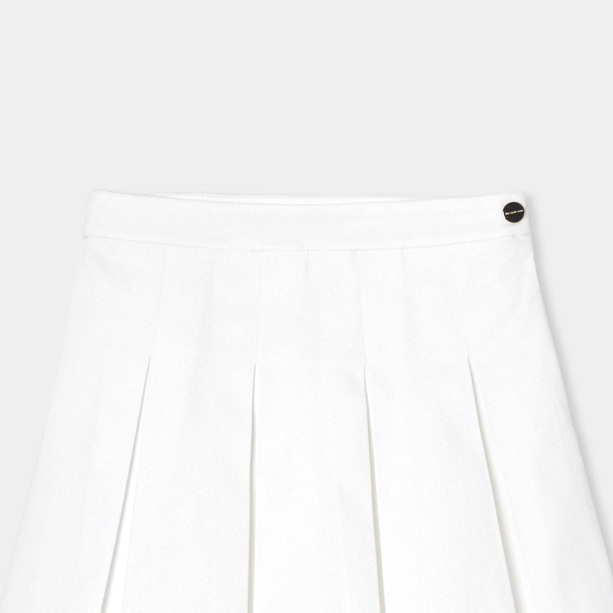 Girl pleated skirt in gabardine