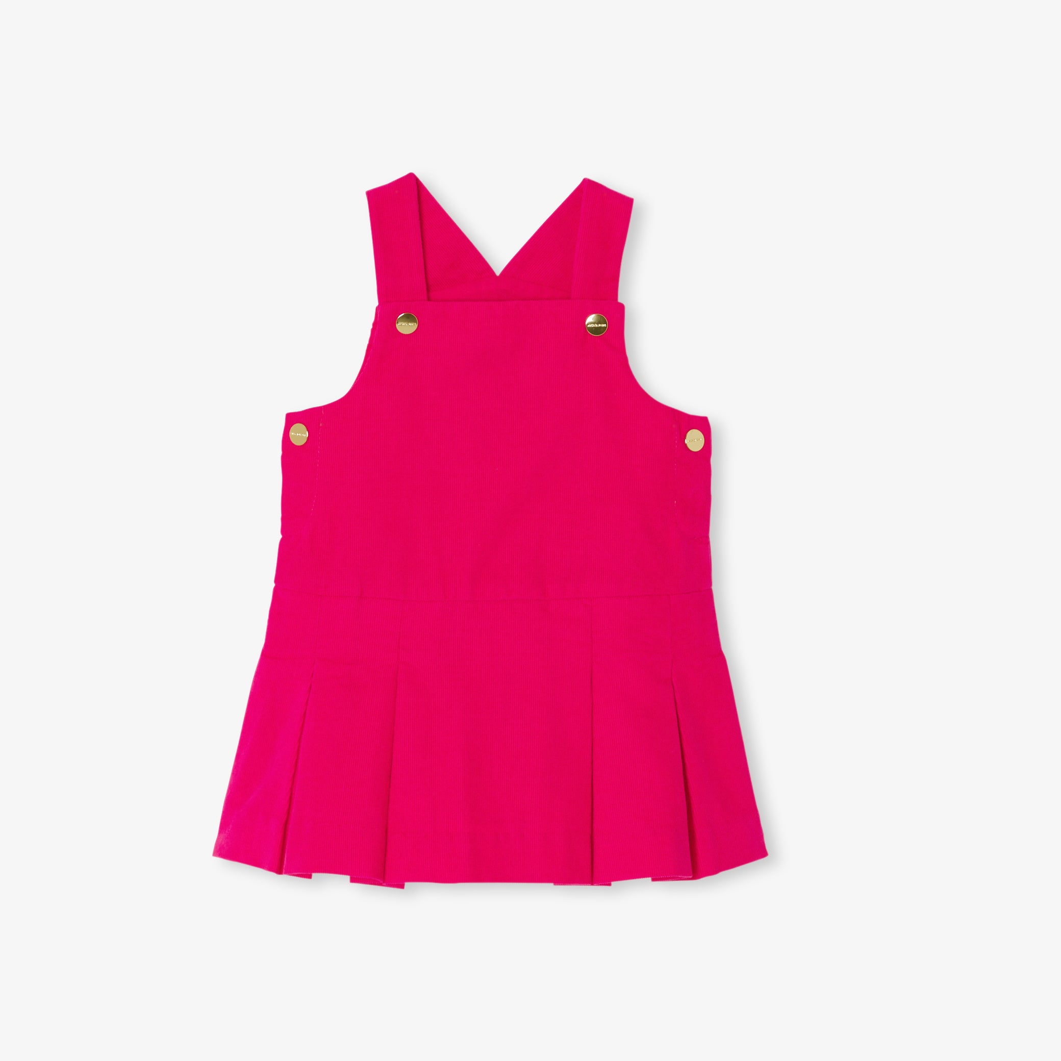 Toddler girl velvet pinafore dress