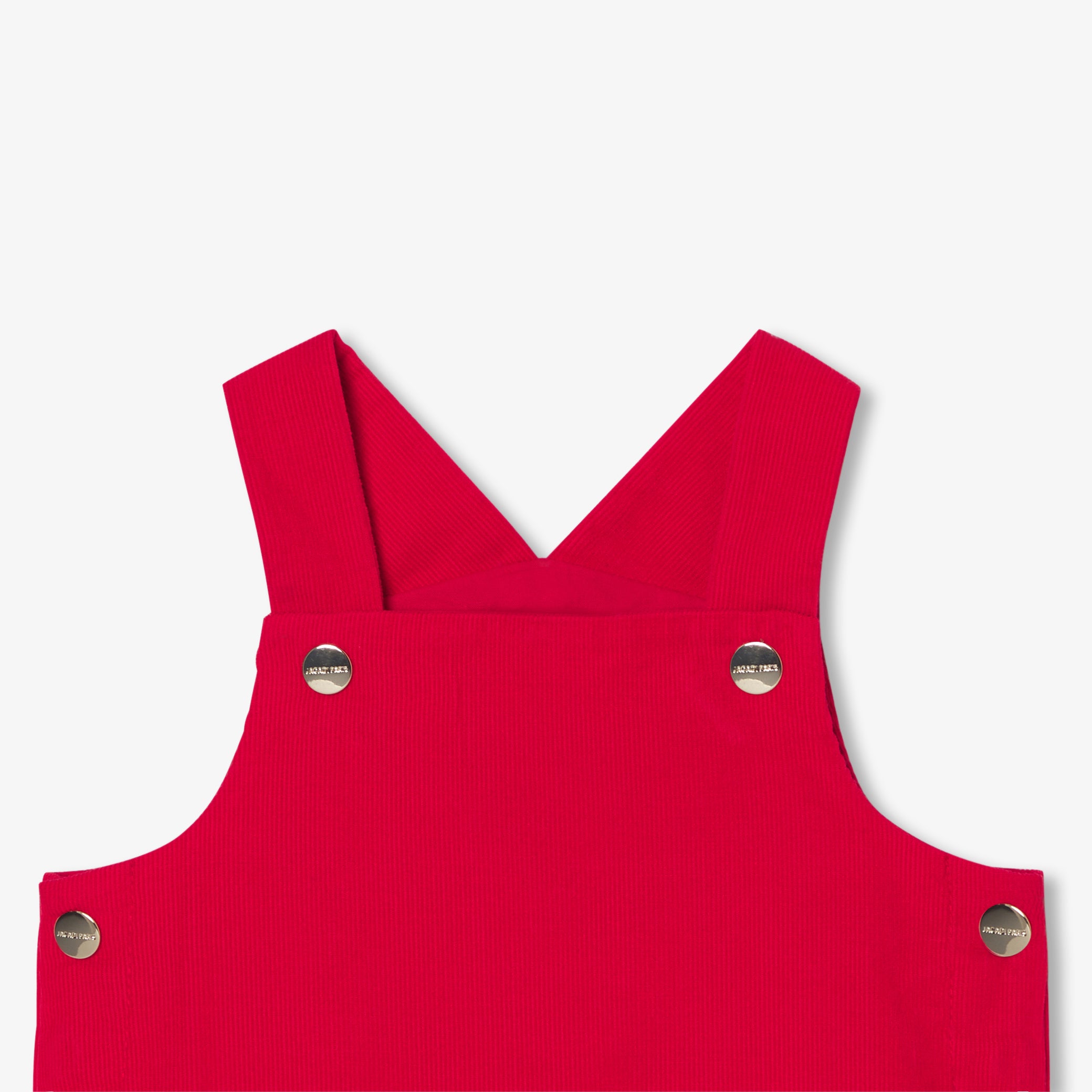 Baby girl velvet pinafore dress