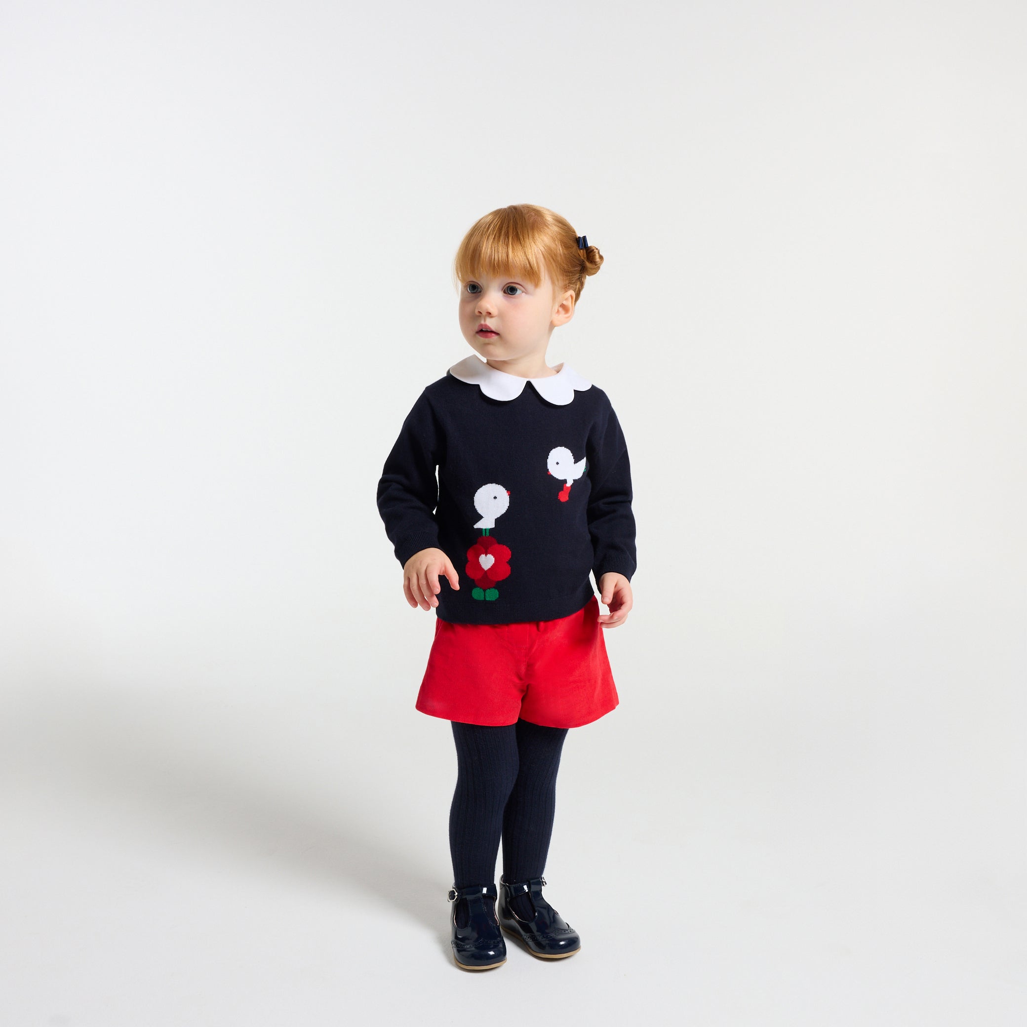 Toddler girl shorts in milleraies velvet