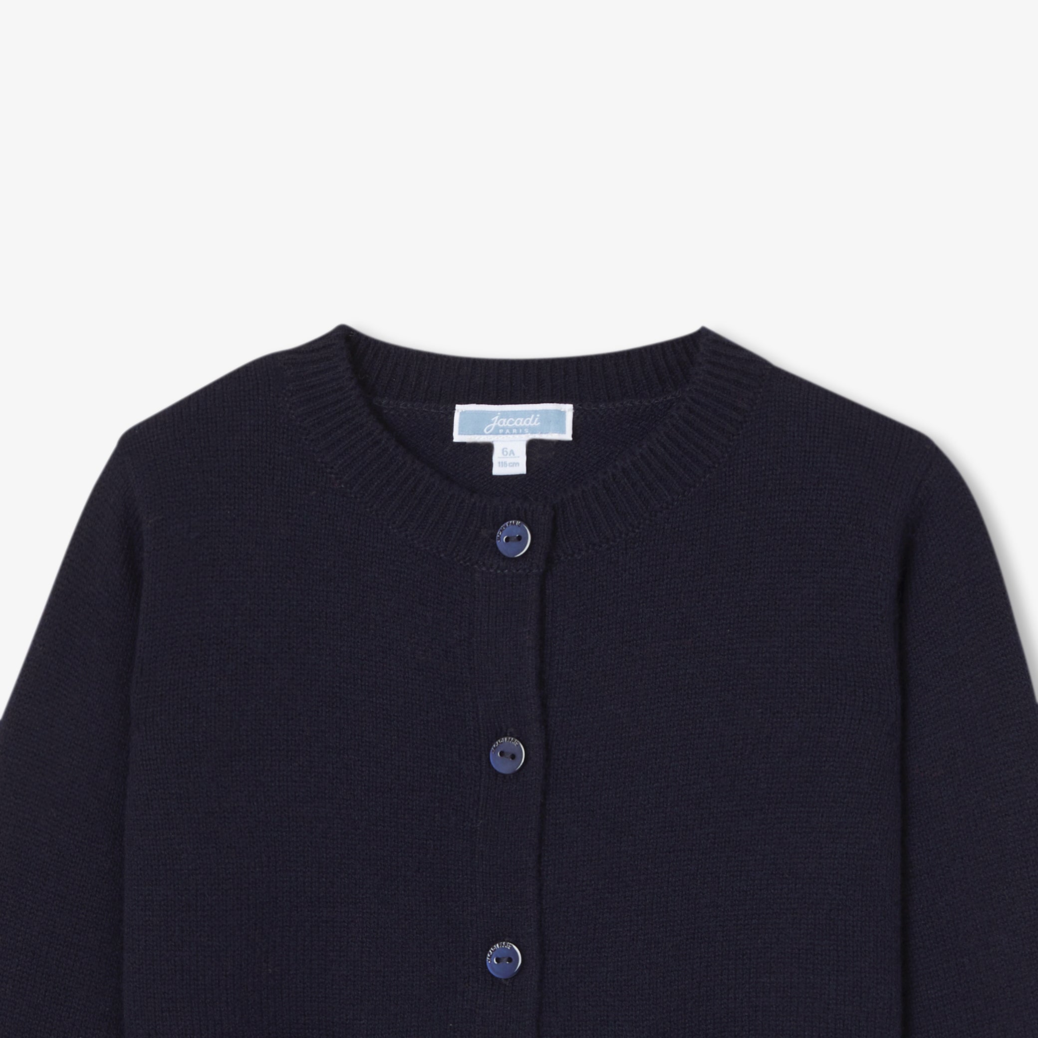 Girl wool and cashmere cardigan