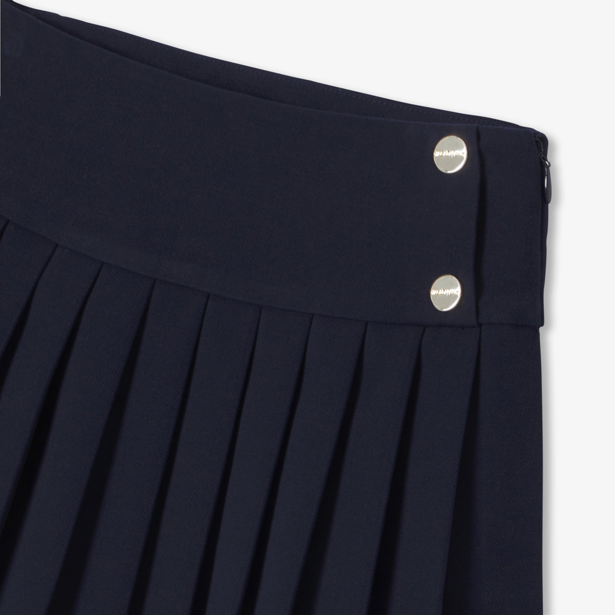 Girl pleated crepe skirt