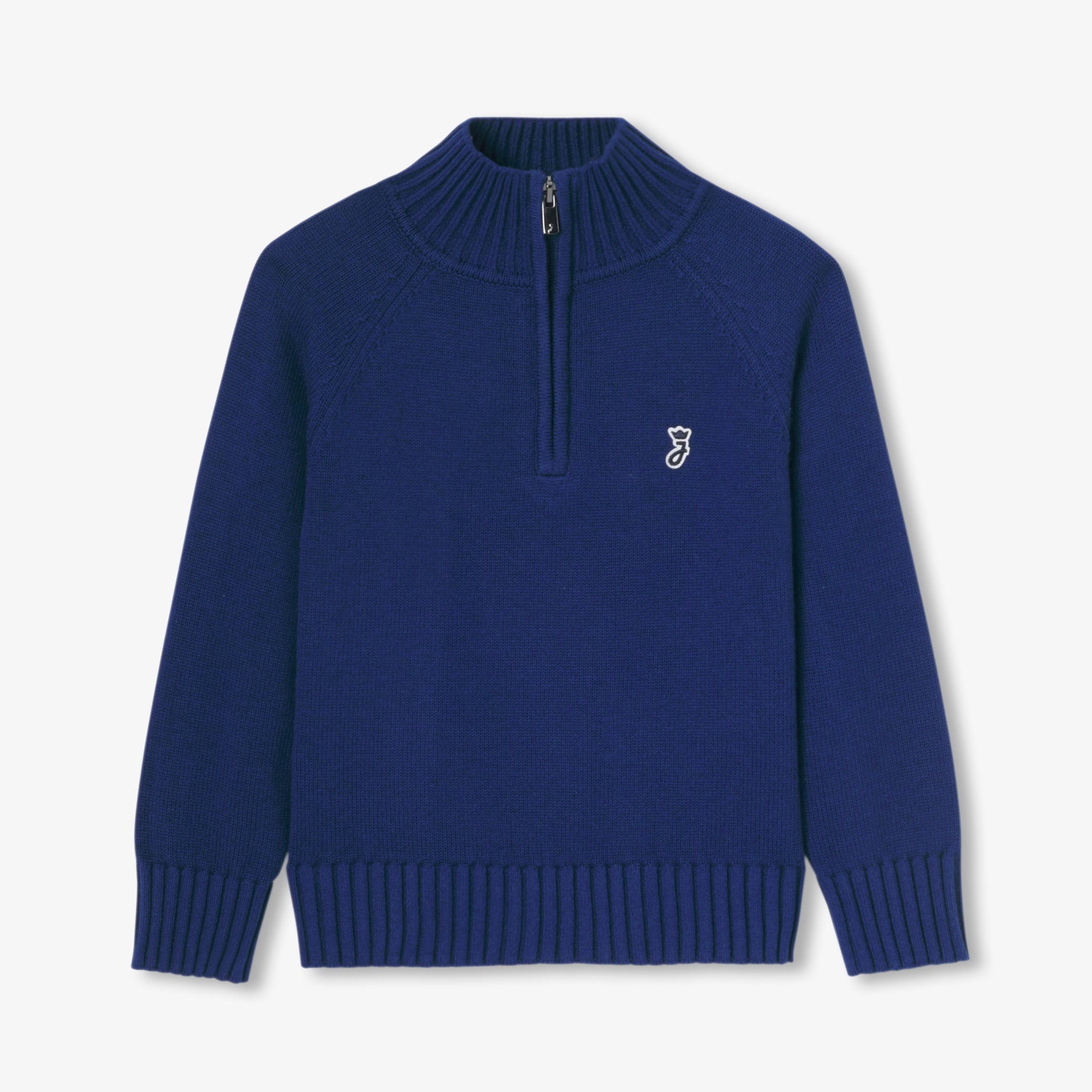 Boy sweater with trucker collar