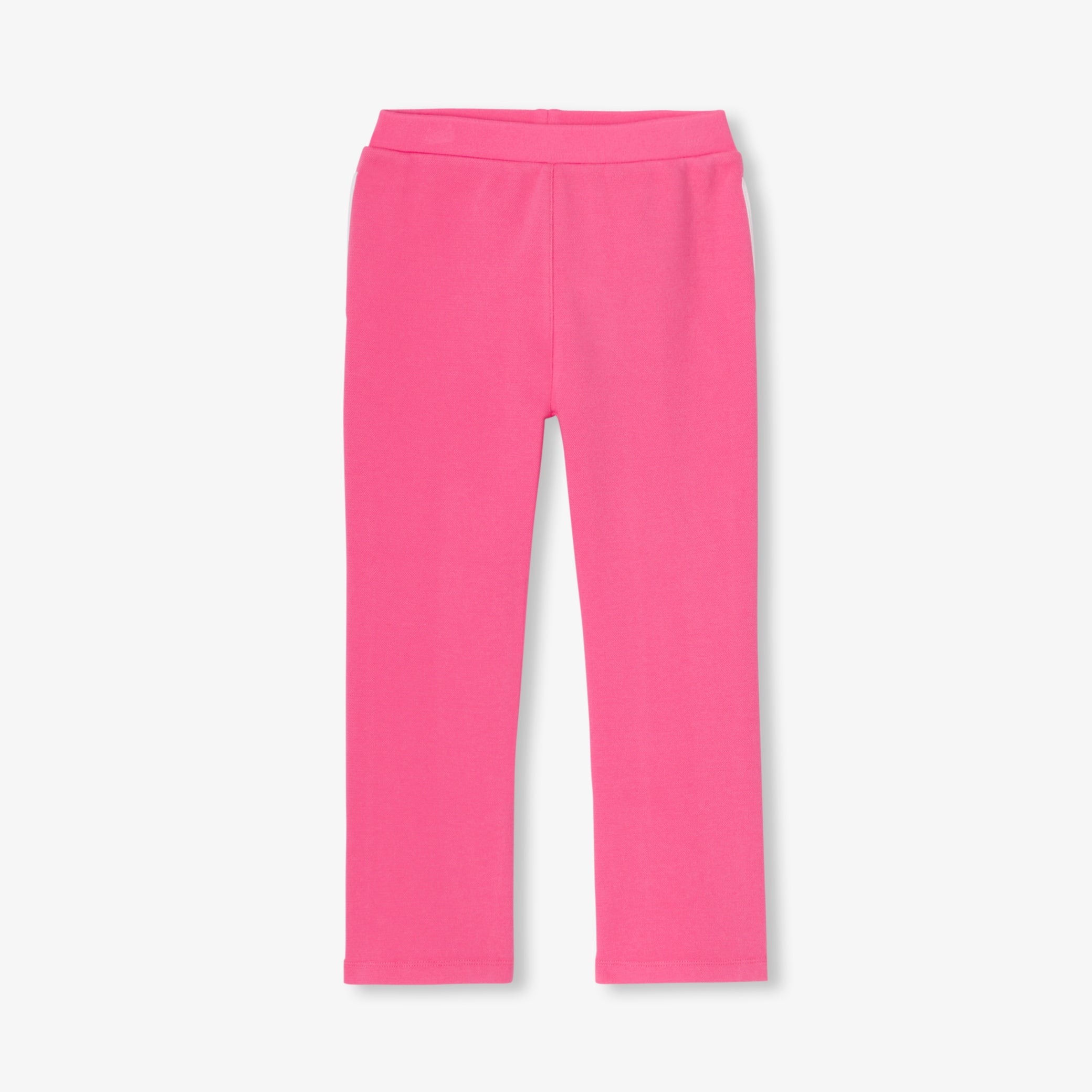 Girl joggers in pique knit