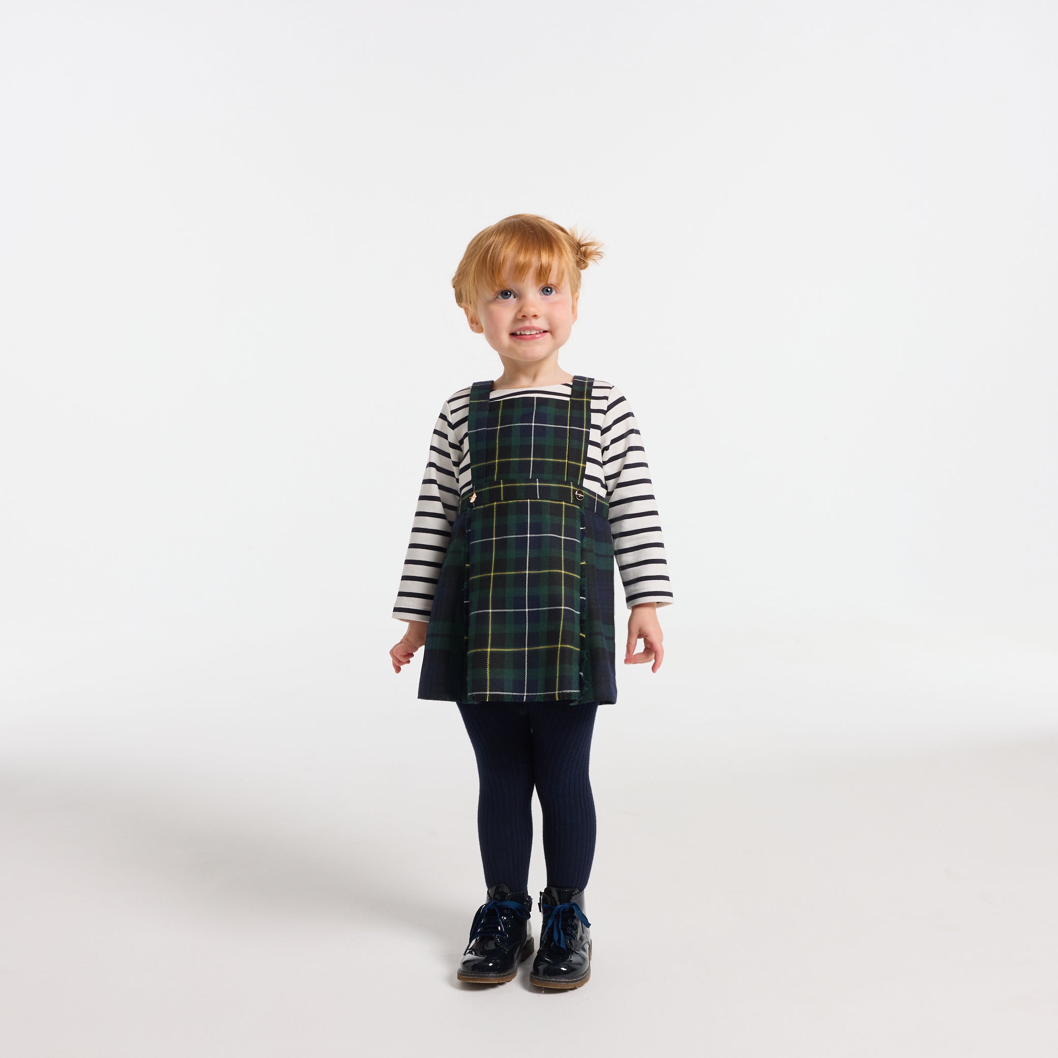 Toddler girl tartan dress