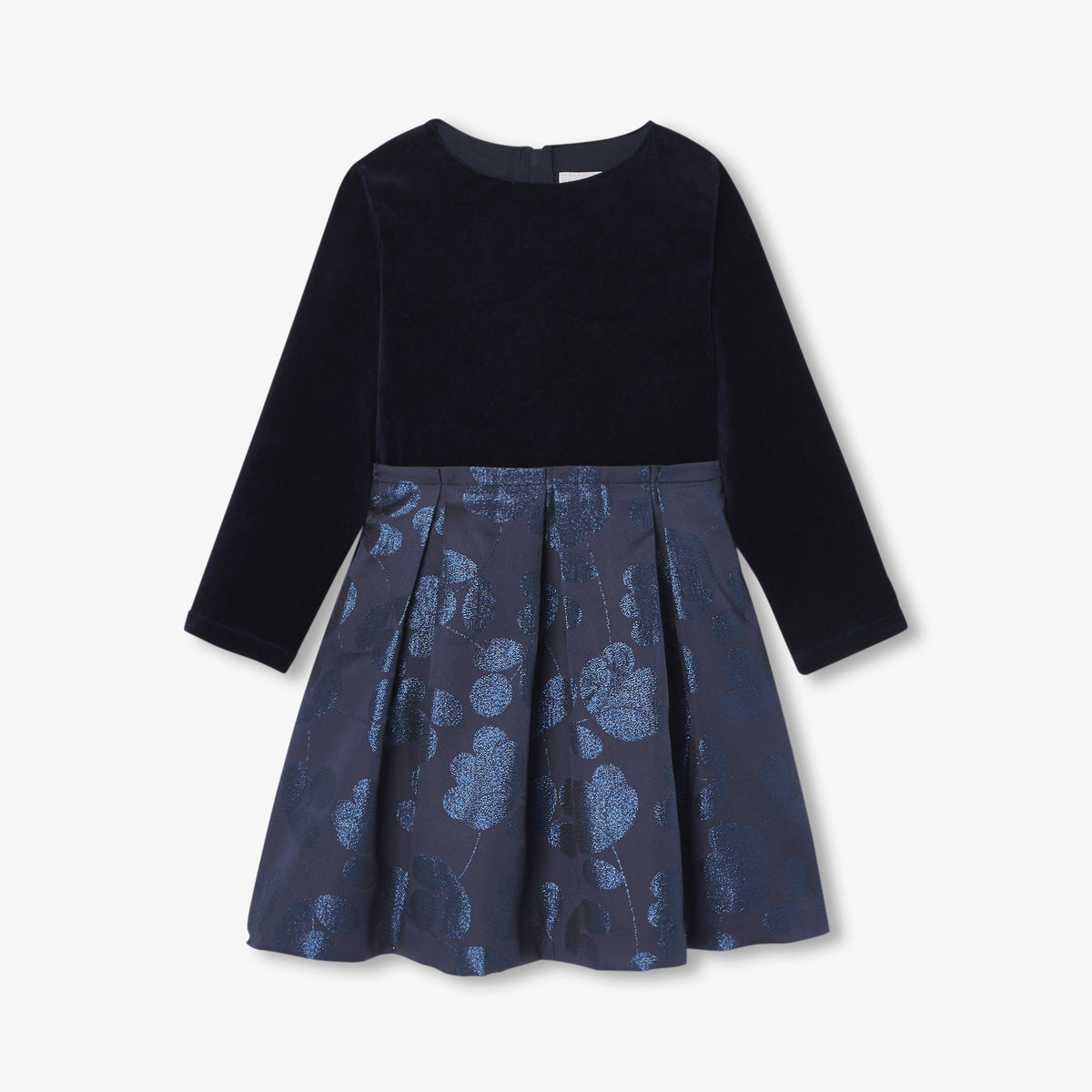 Girl Jacquard and velvet Dress