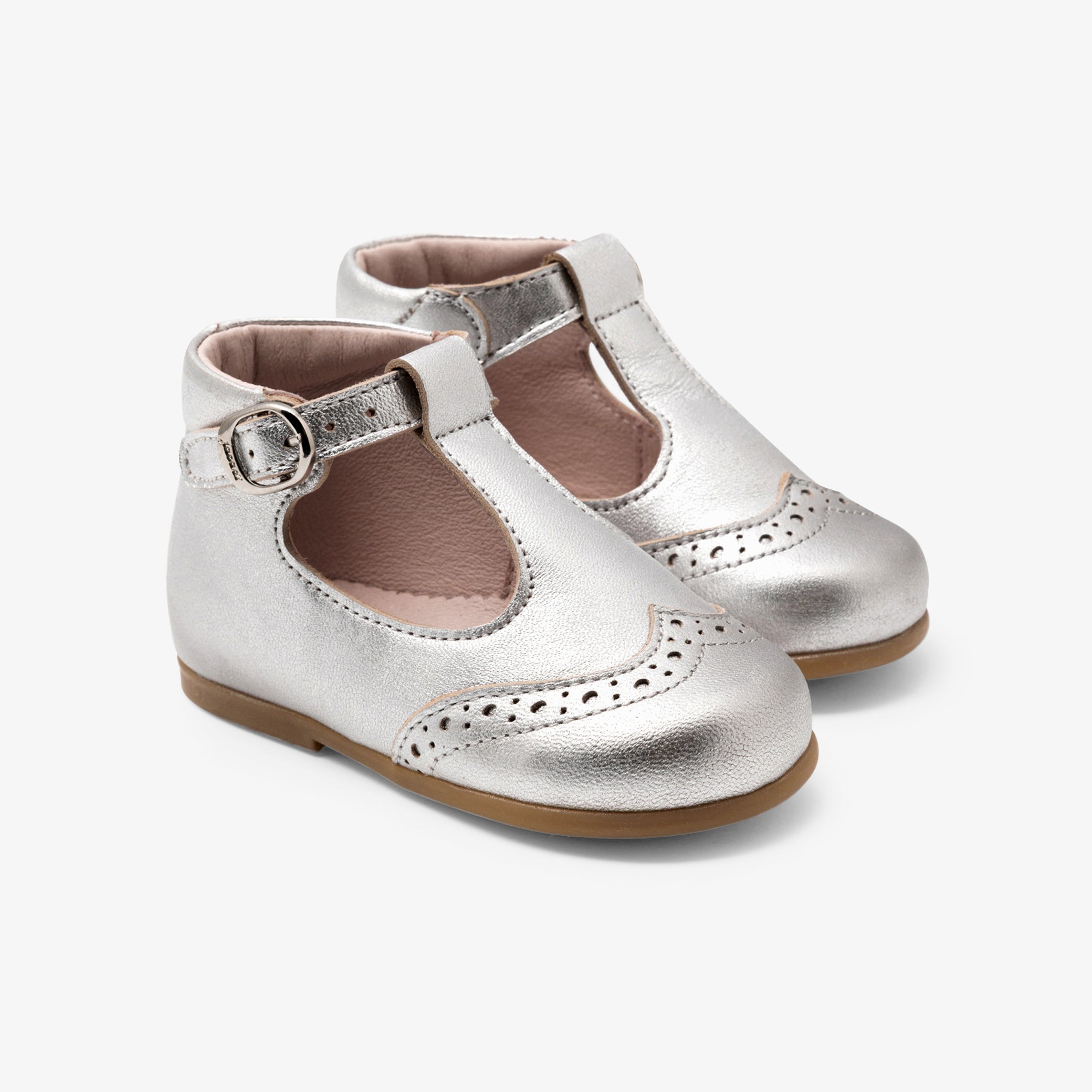 Baby girl first steps t-bars shoes