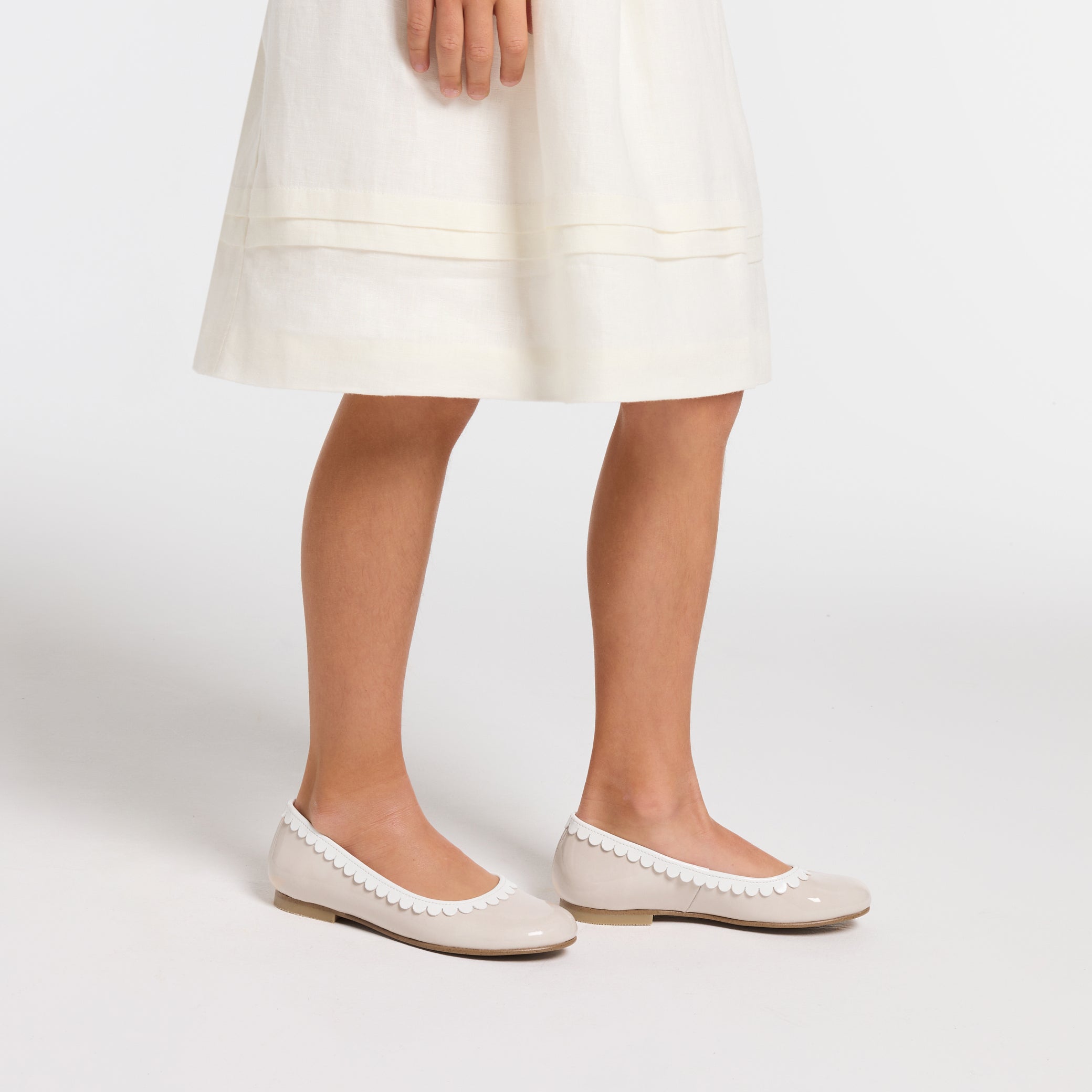 Girl patent leather ballerinas