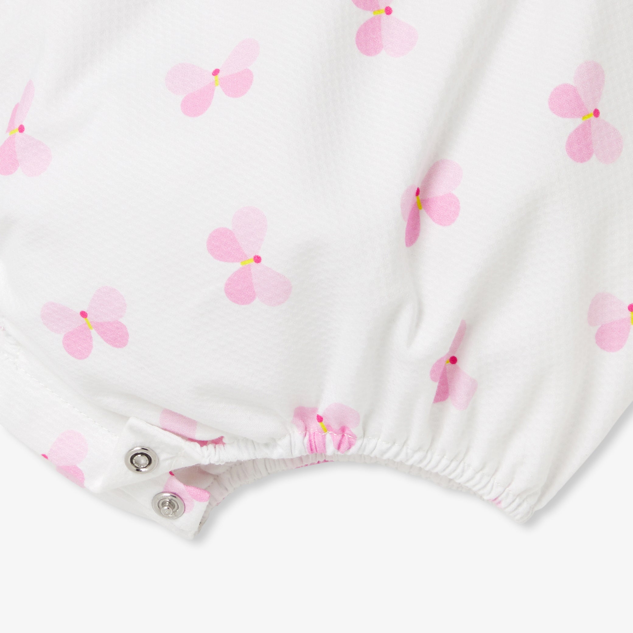 Baby girl romper in cotton piqué