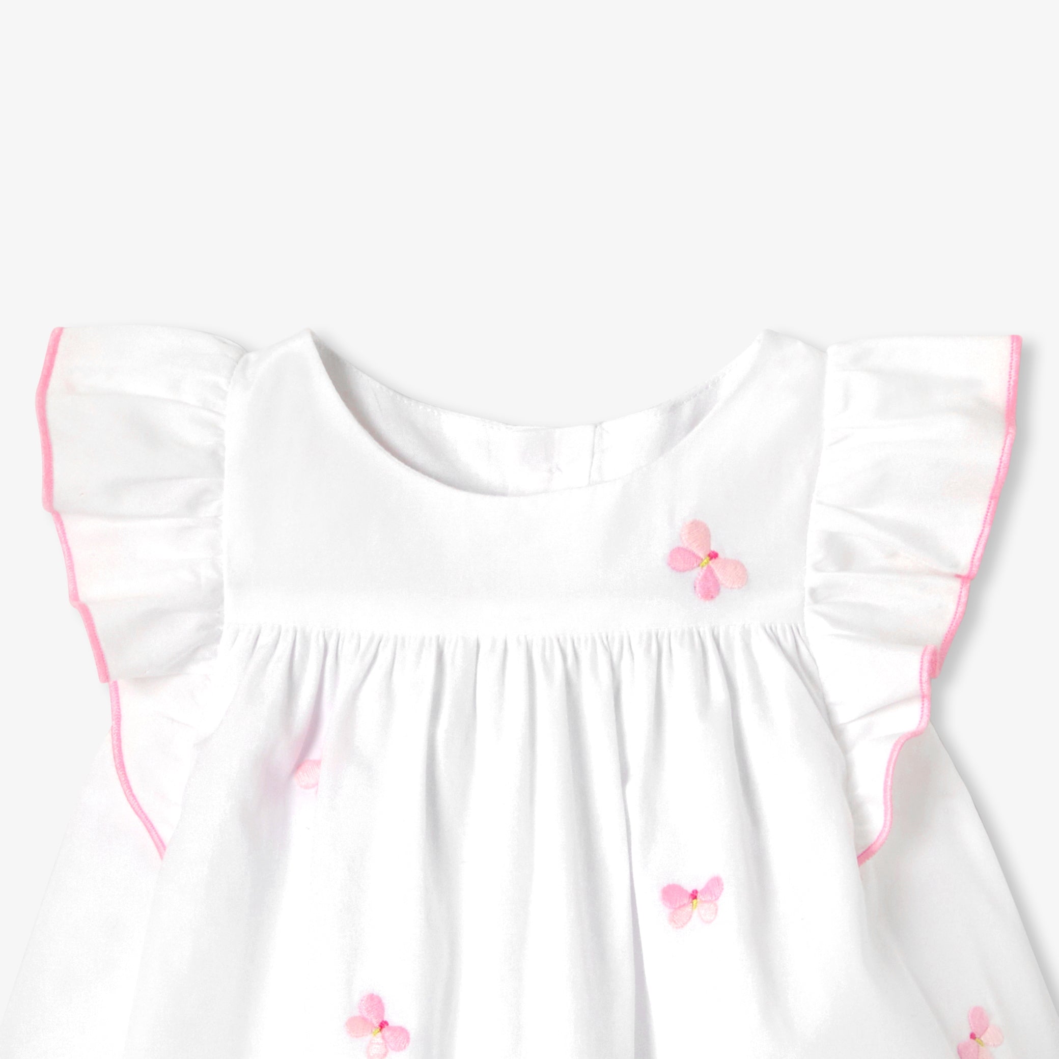 Baby girl dress in cotton poplin