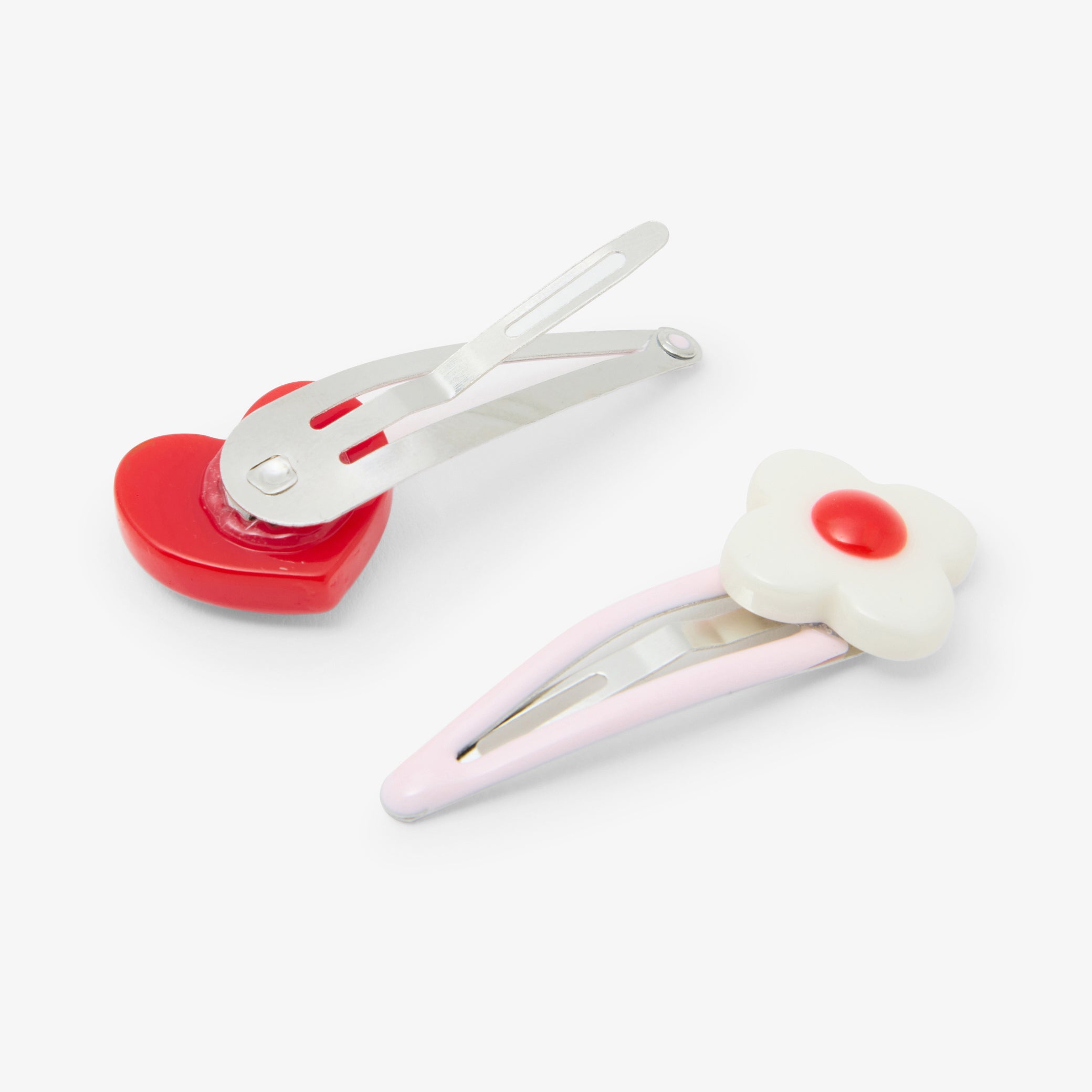 Baby girl set of two clip-on hair clips