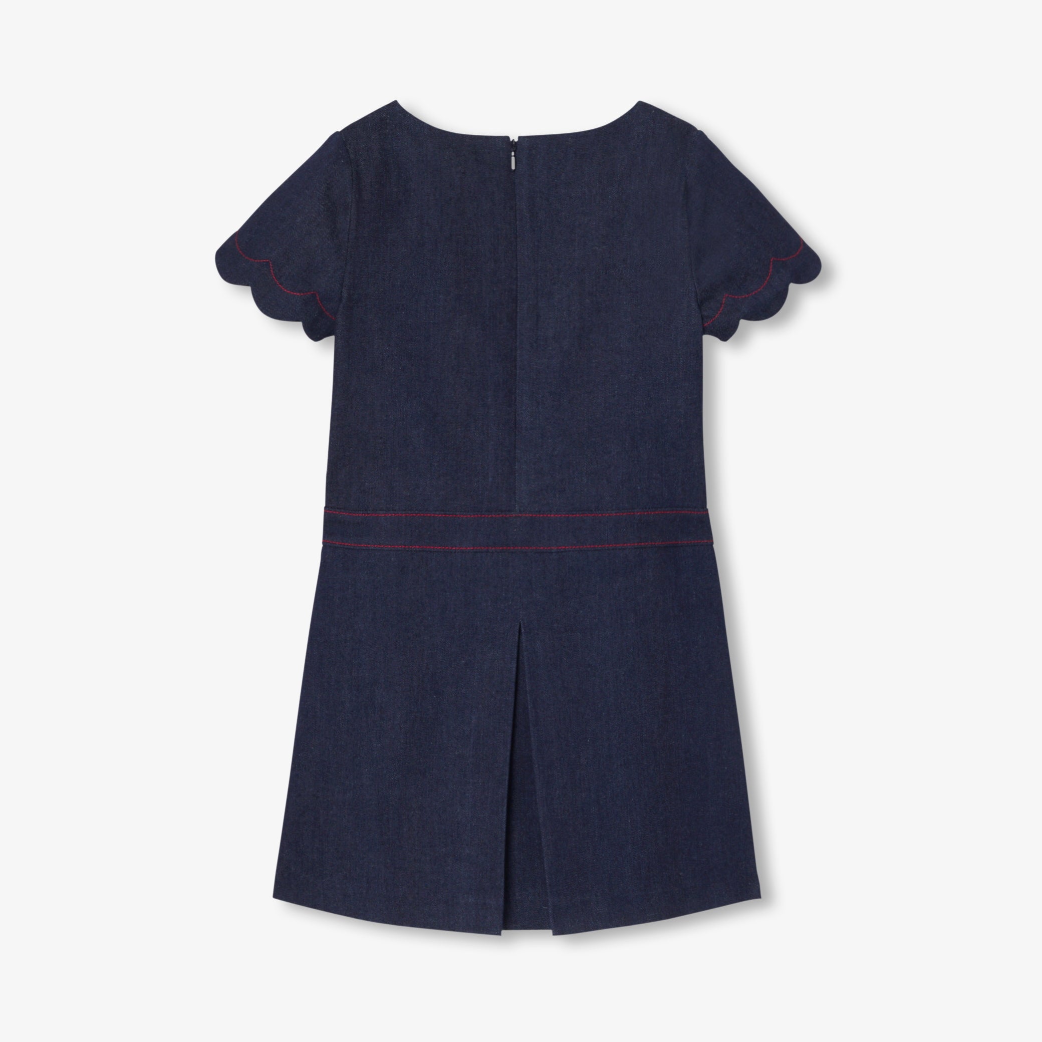 Girls' raw denim dress