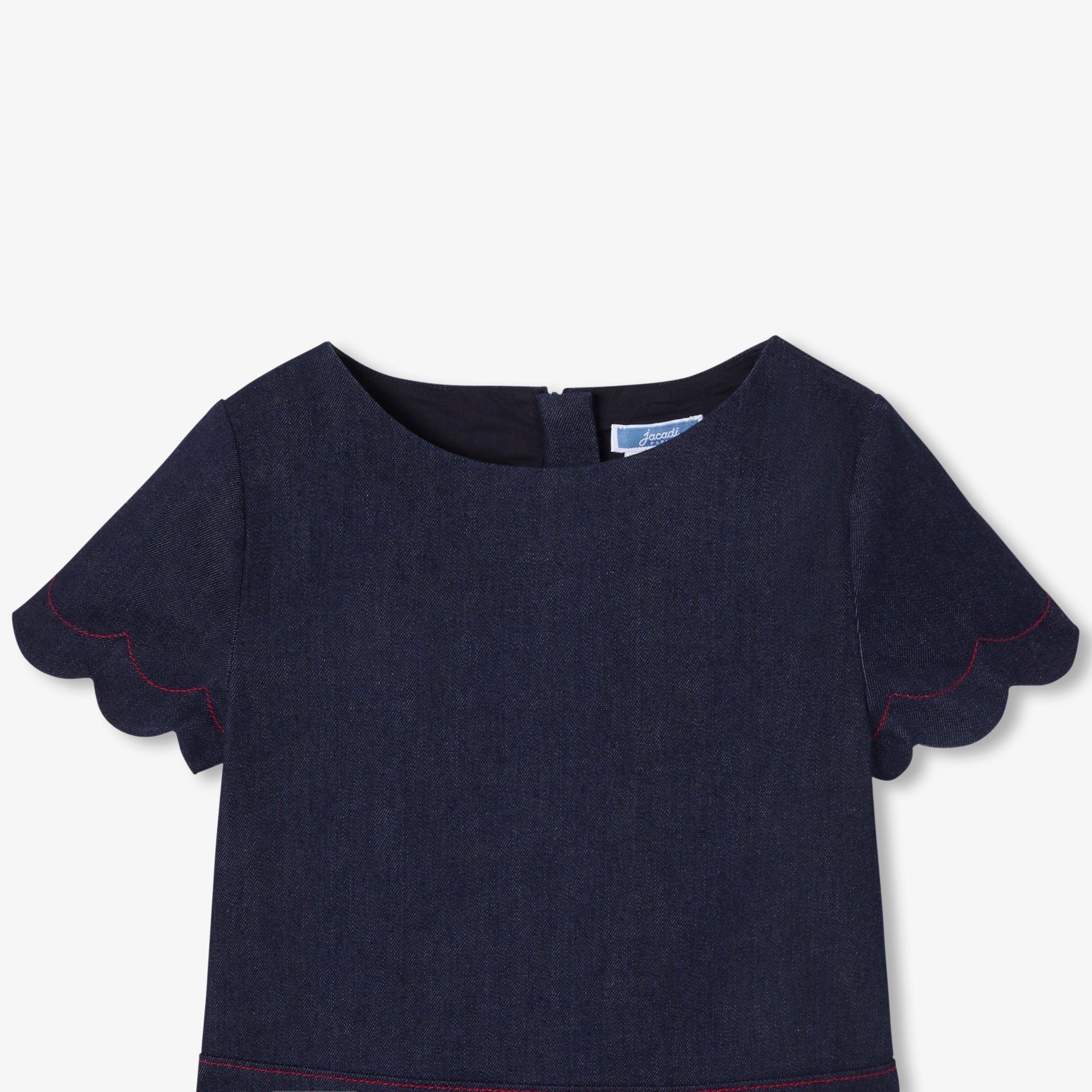 Girls' raw denim dress