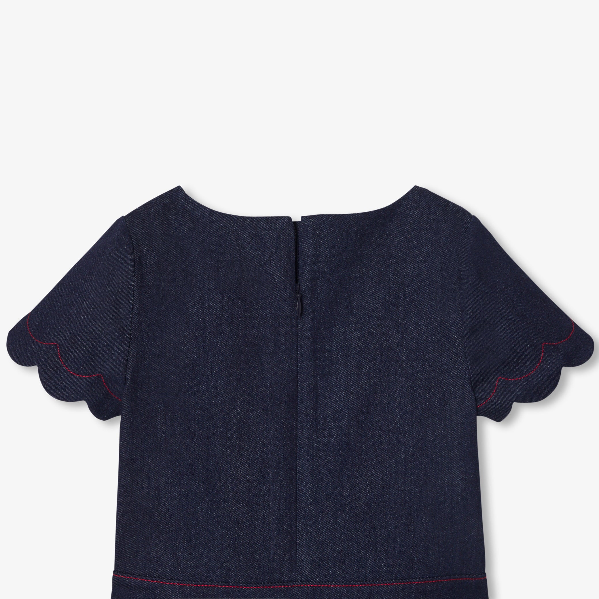 Girls' raw denim dress