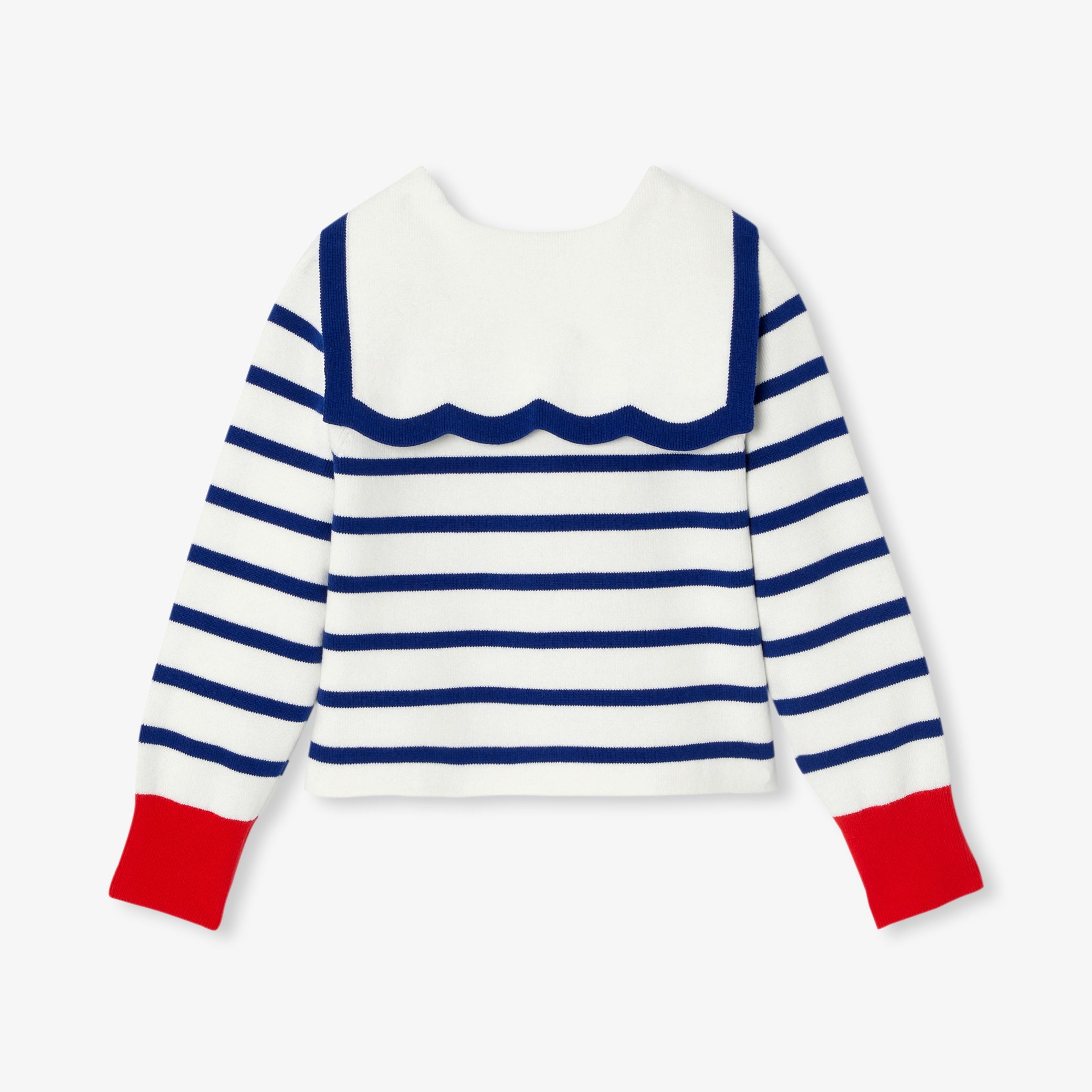 Girls' cardigan with sailor collar
