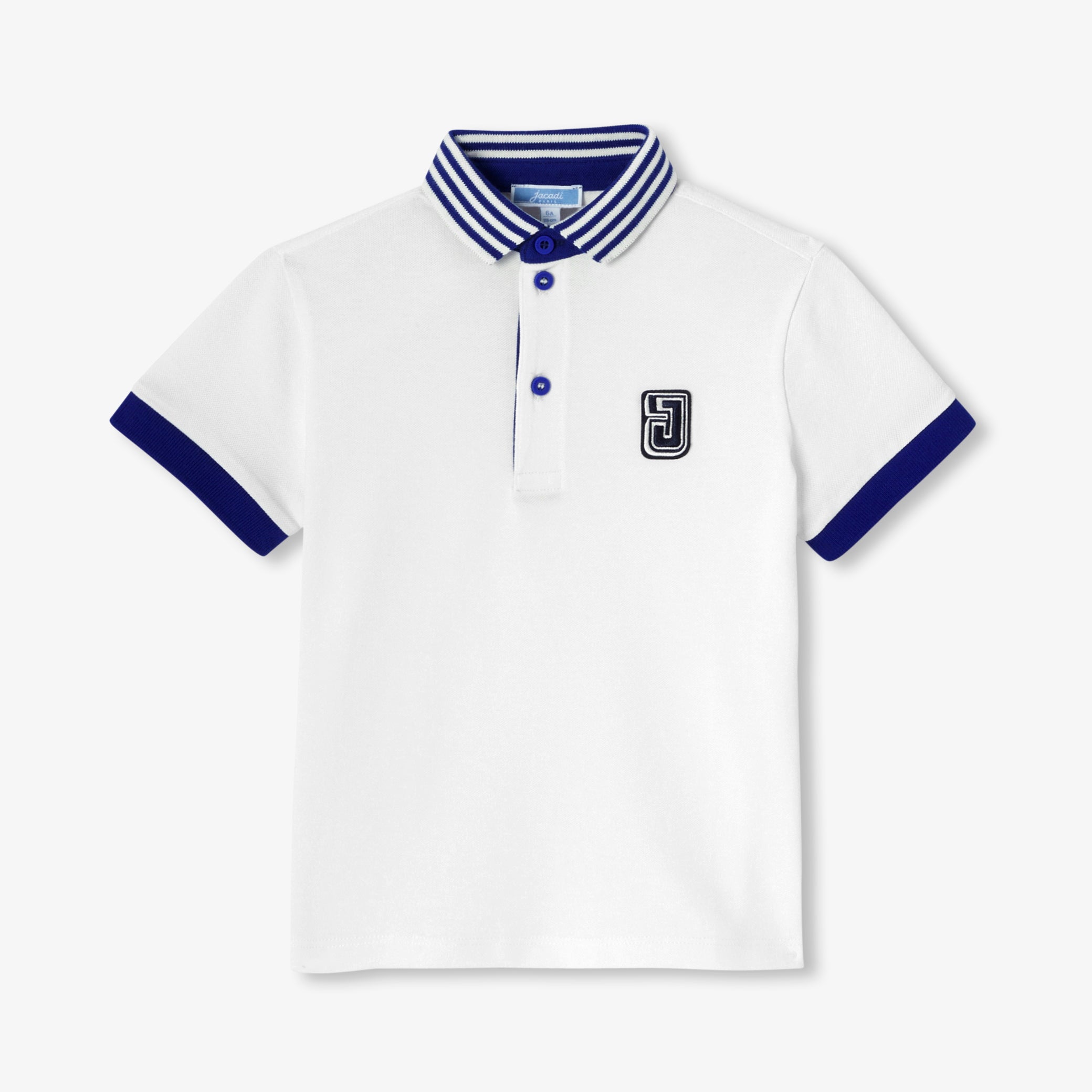 Short-sleeved polo shirt for boys