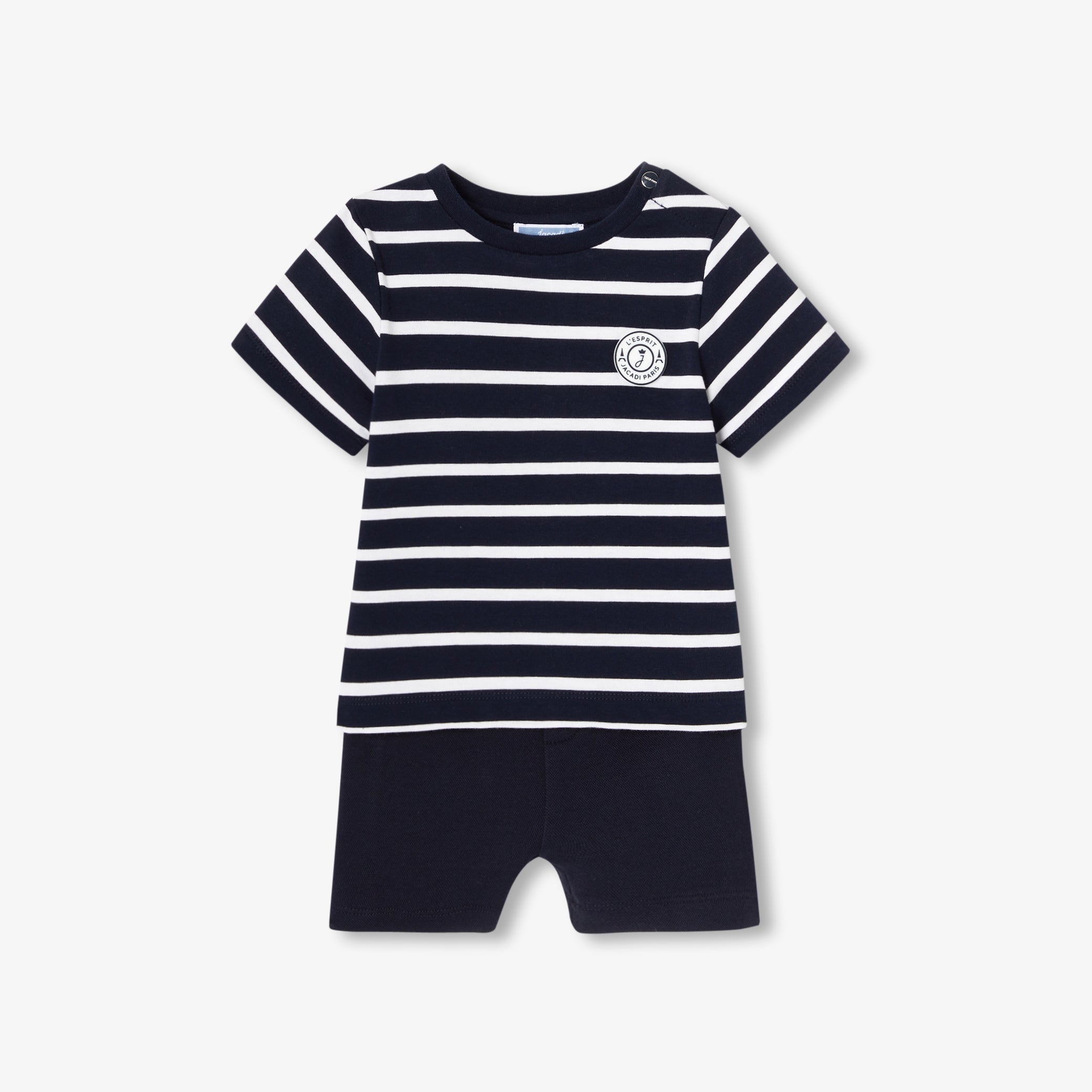 Baby boy cotton shorts set