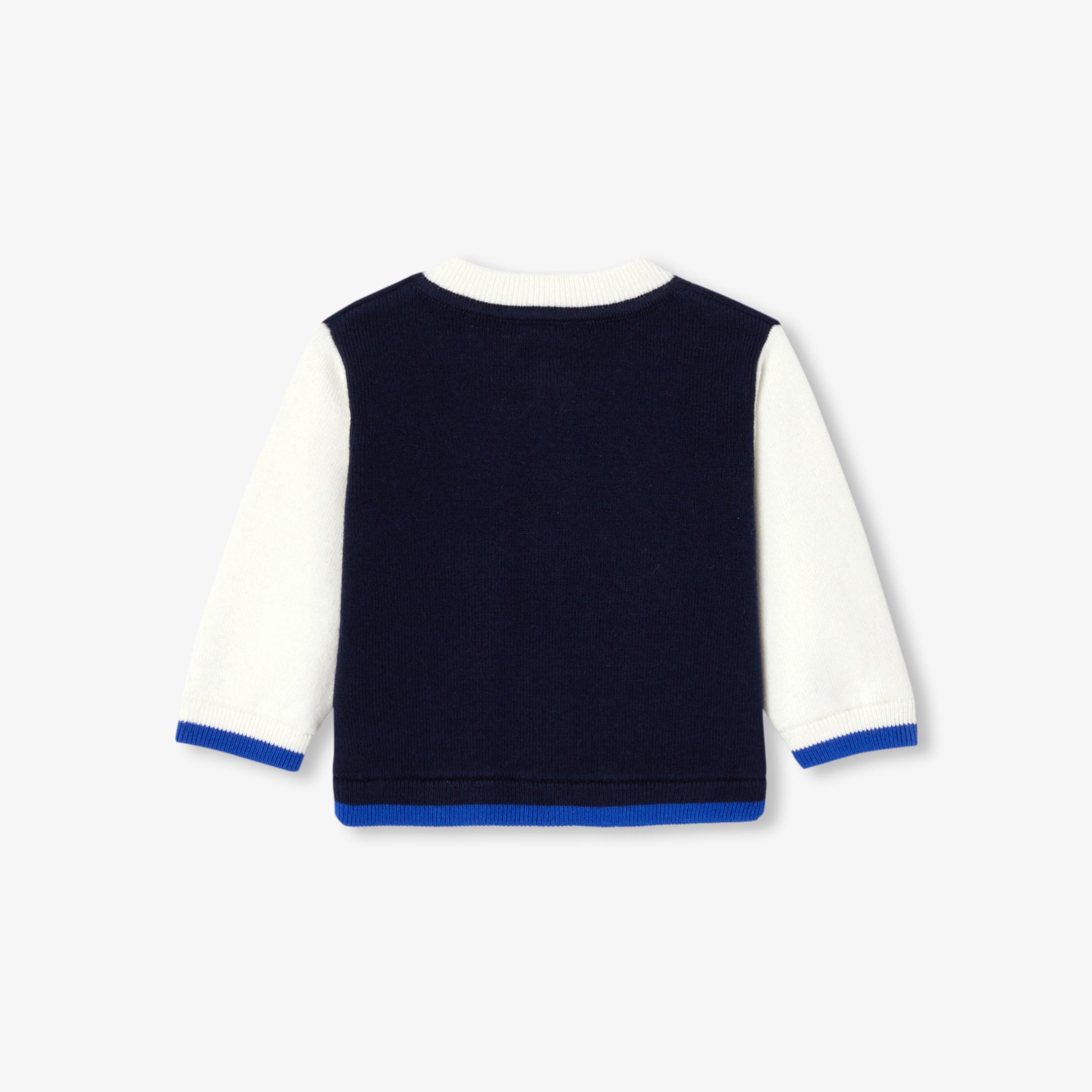 Baby boy varsity-style cardigan