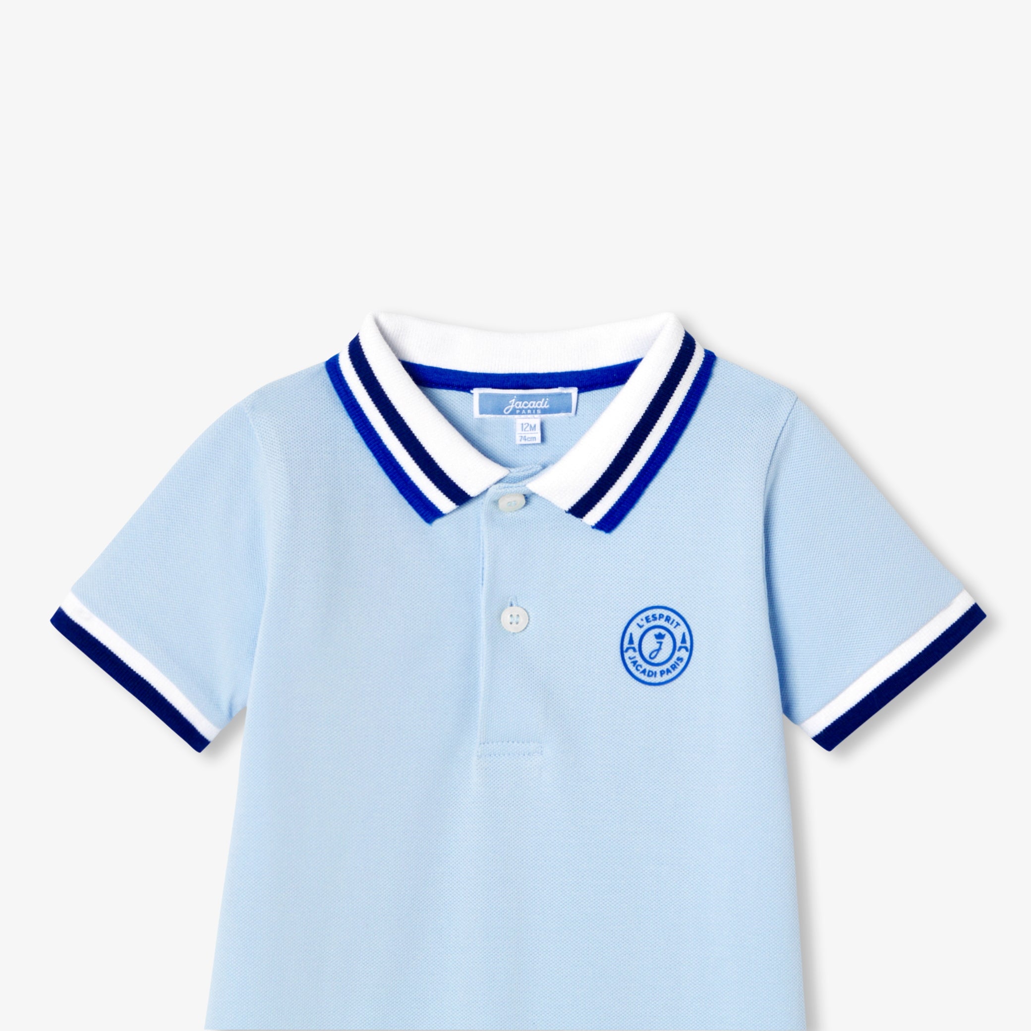 Baby boy polo shirt jumpsuit