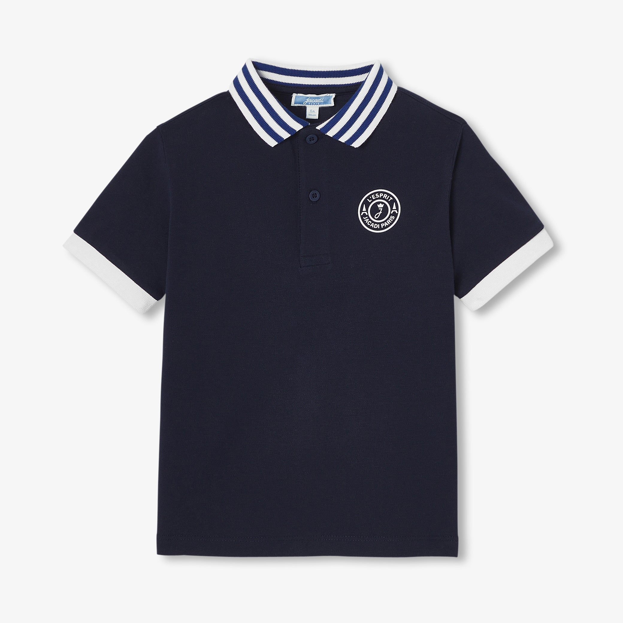 Children's cotton polo shirt