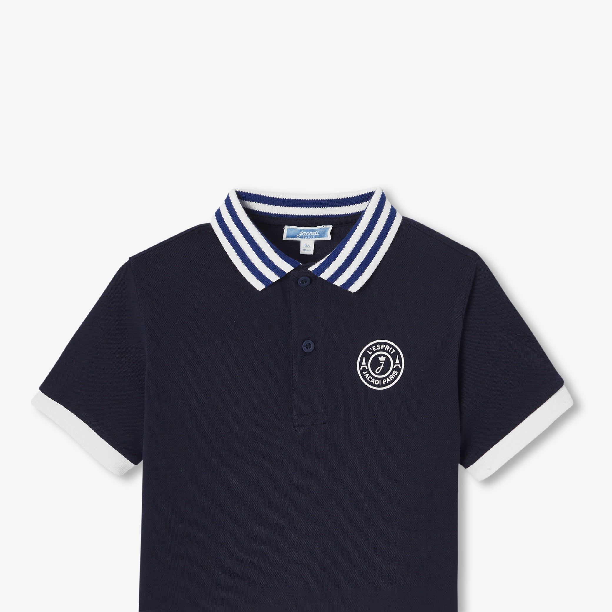 Children's cotton polo shirt