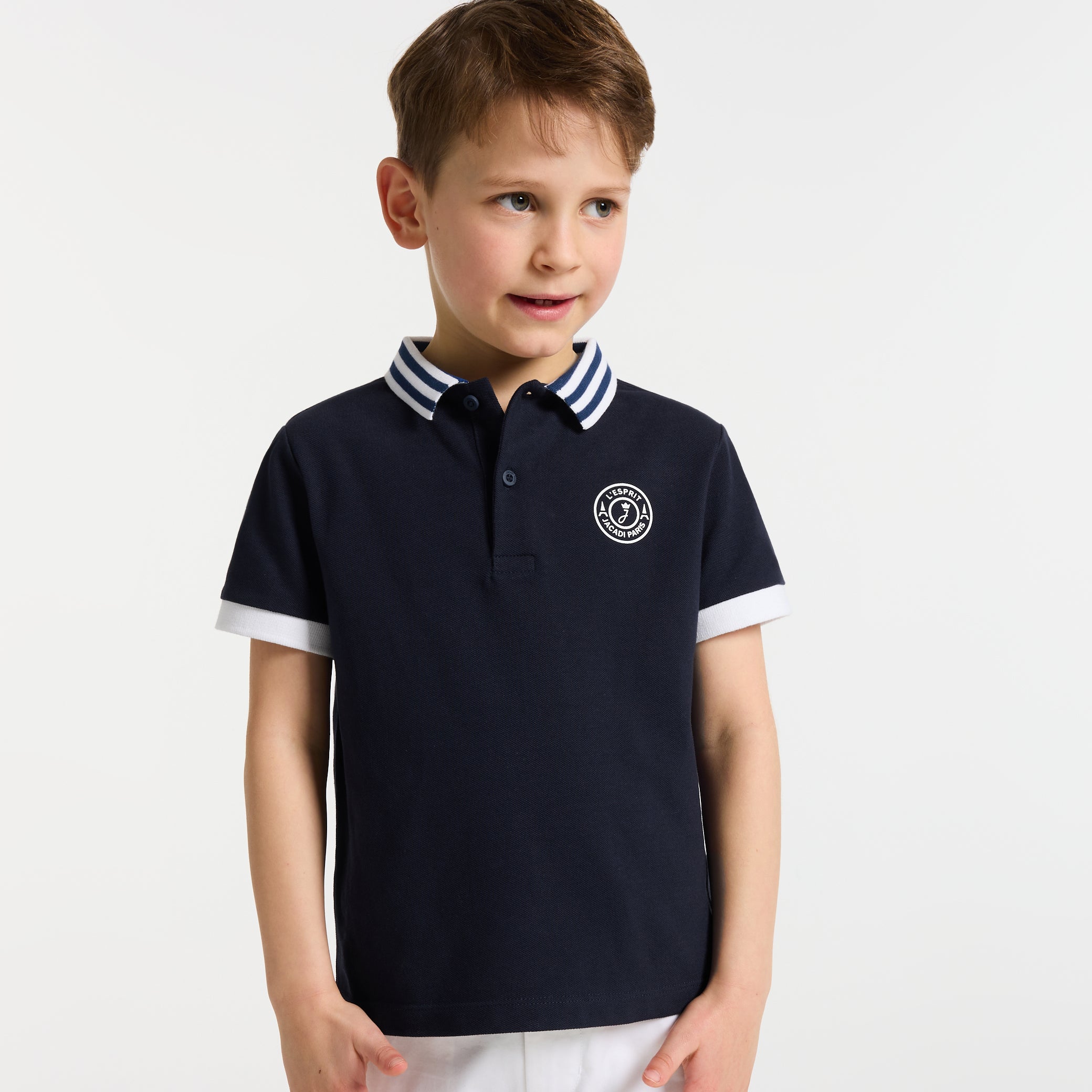 Children's cotton polo shirt