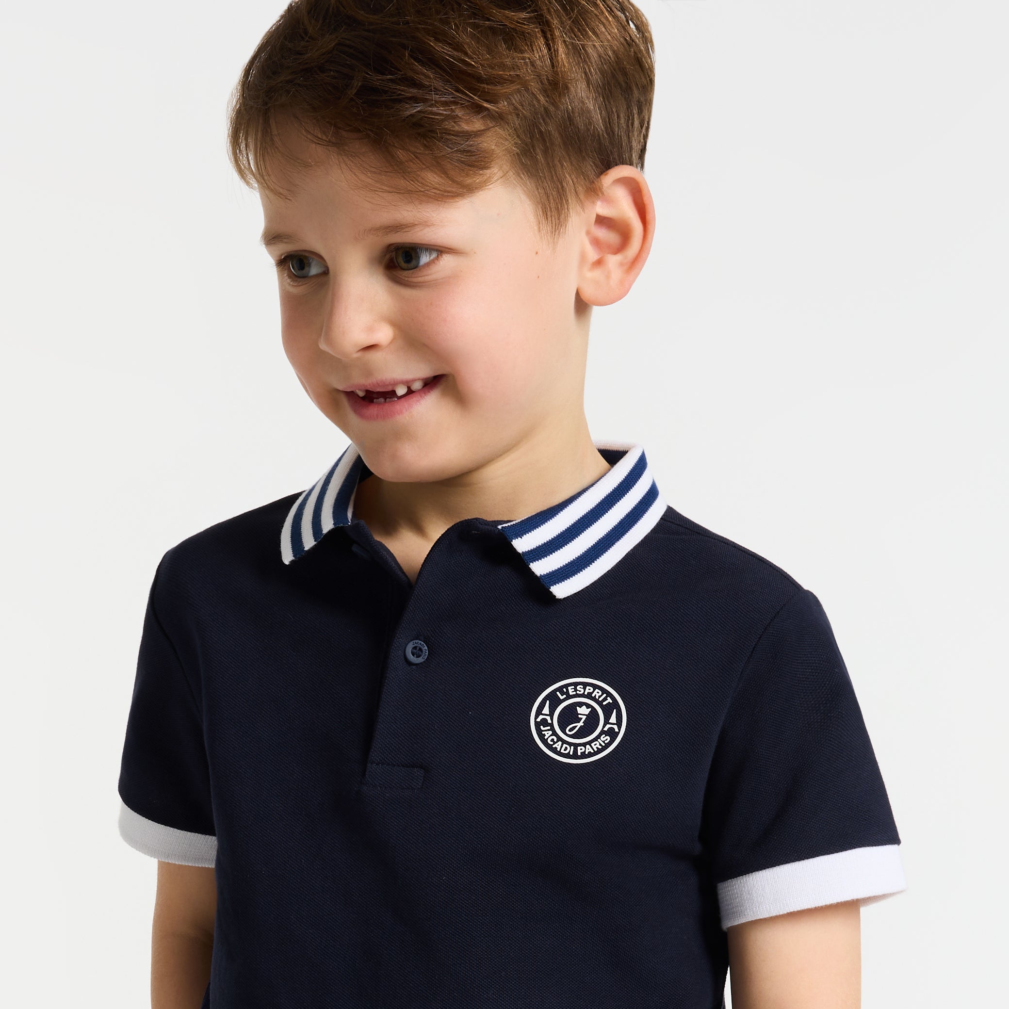 Children's cotton polo shirt