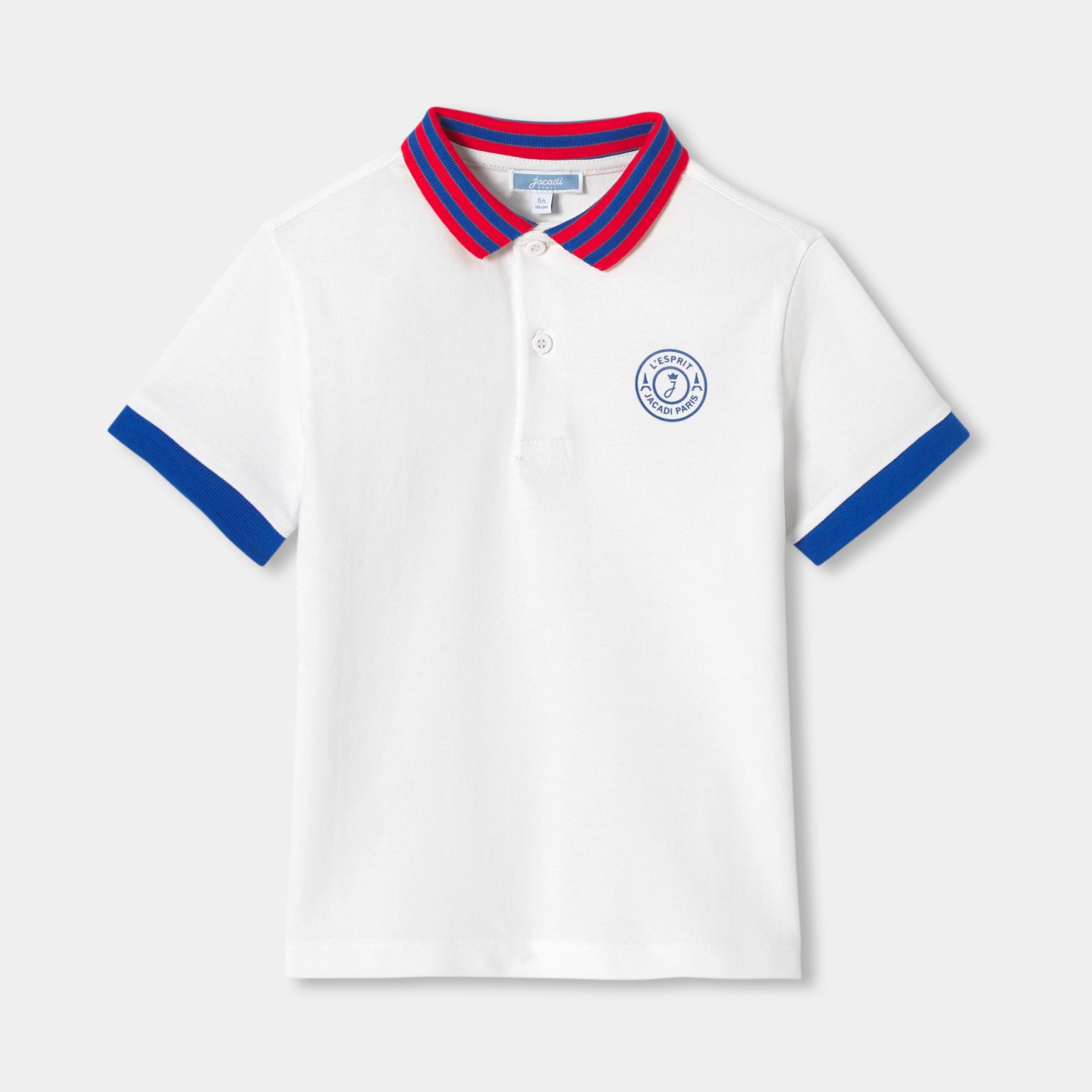 Children's cotton polo shirt
