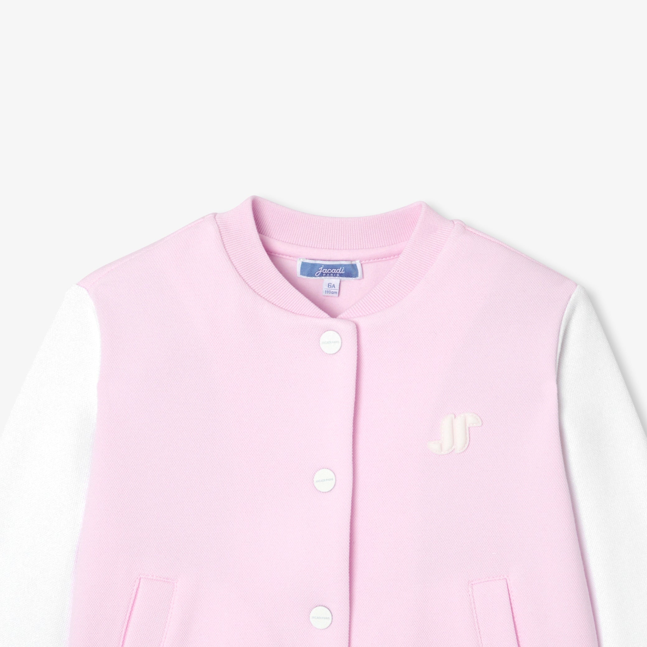 Girls' teddy cardigan in fleece