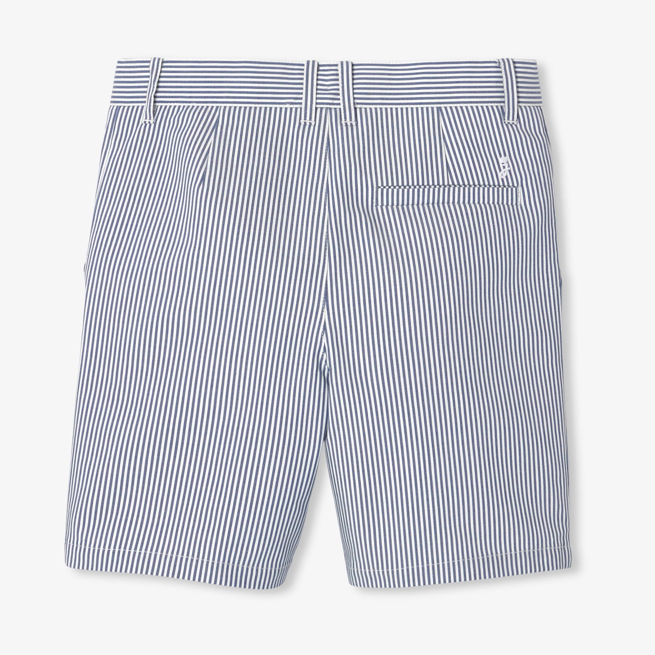 Boys' striped twill Bermuda shorts