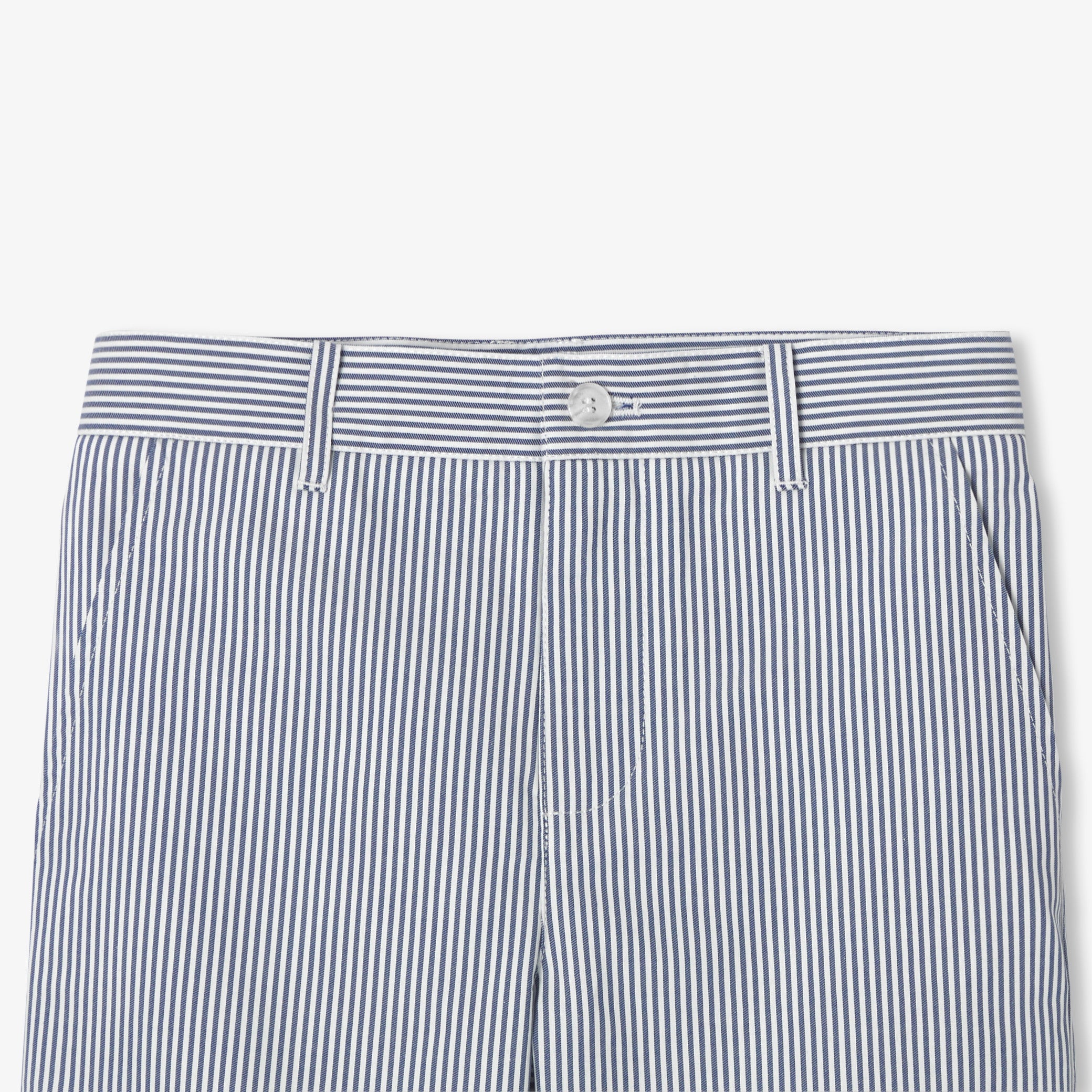 Boys' striped twill Bermuda shorts