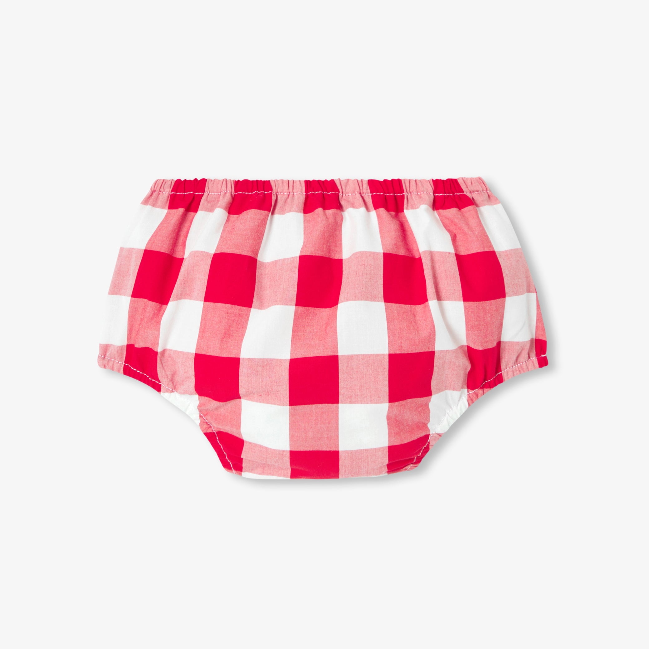 Baby girl dress in gingham poplin