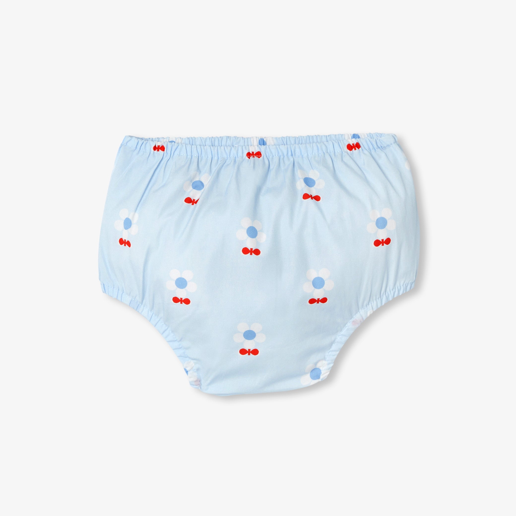 Floral poplin baby girl dress