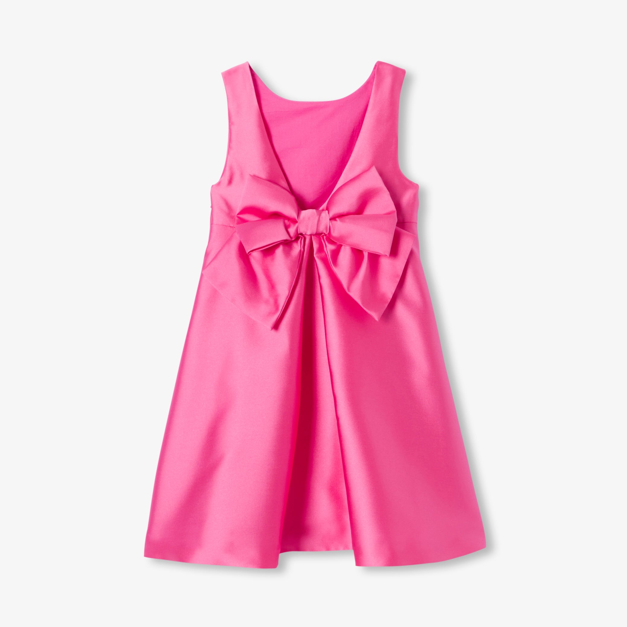 Girls' formal dress in Mikado satin
