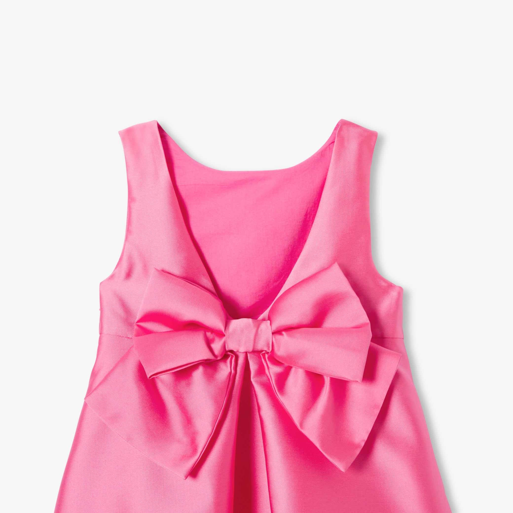 Girls' formal dress in Mikado satin