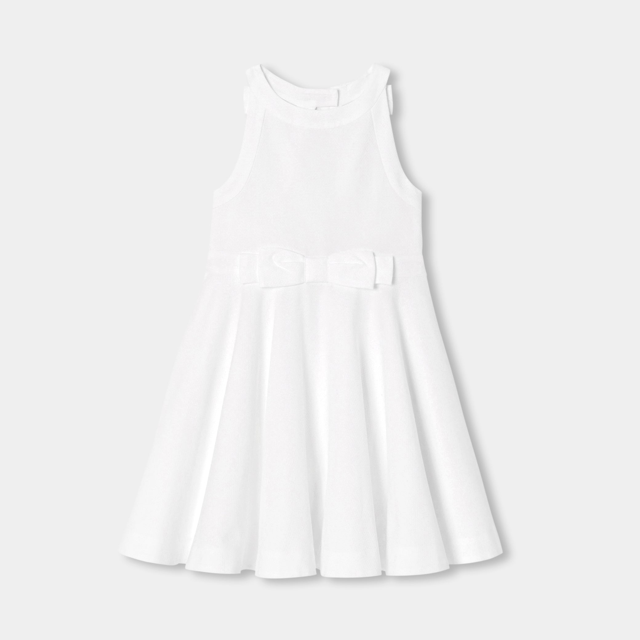 Children's formal dress for girls in honeycomb cotton