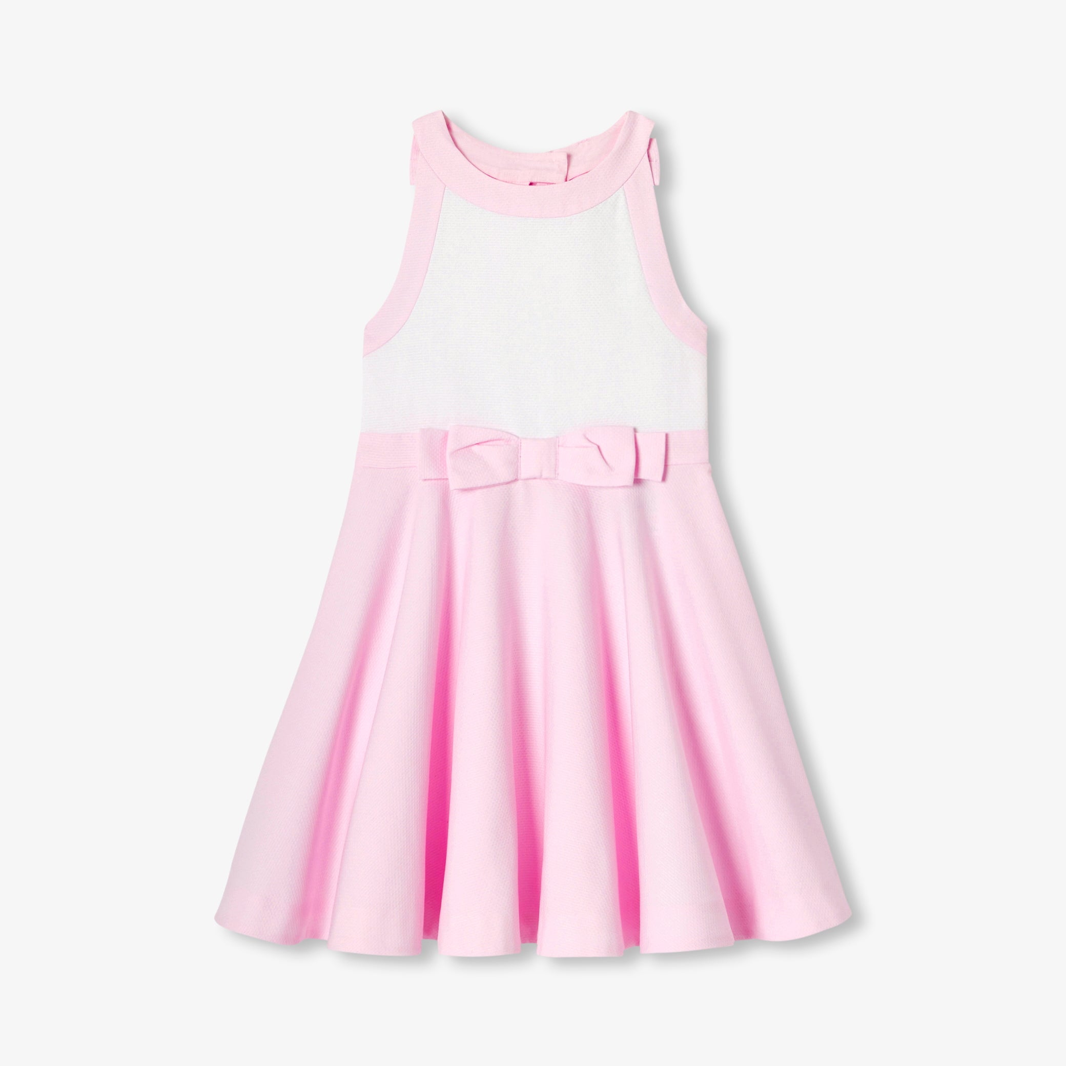 Children's formal dress for girls in honeycomb cotton