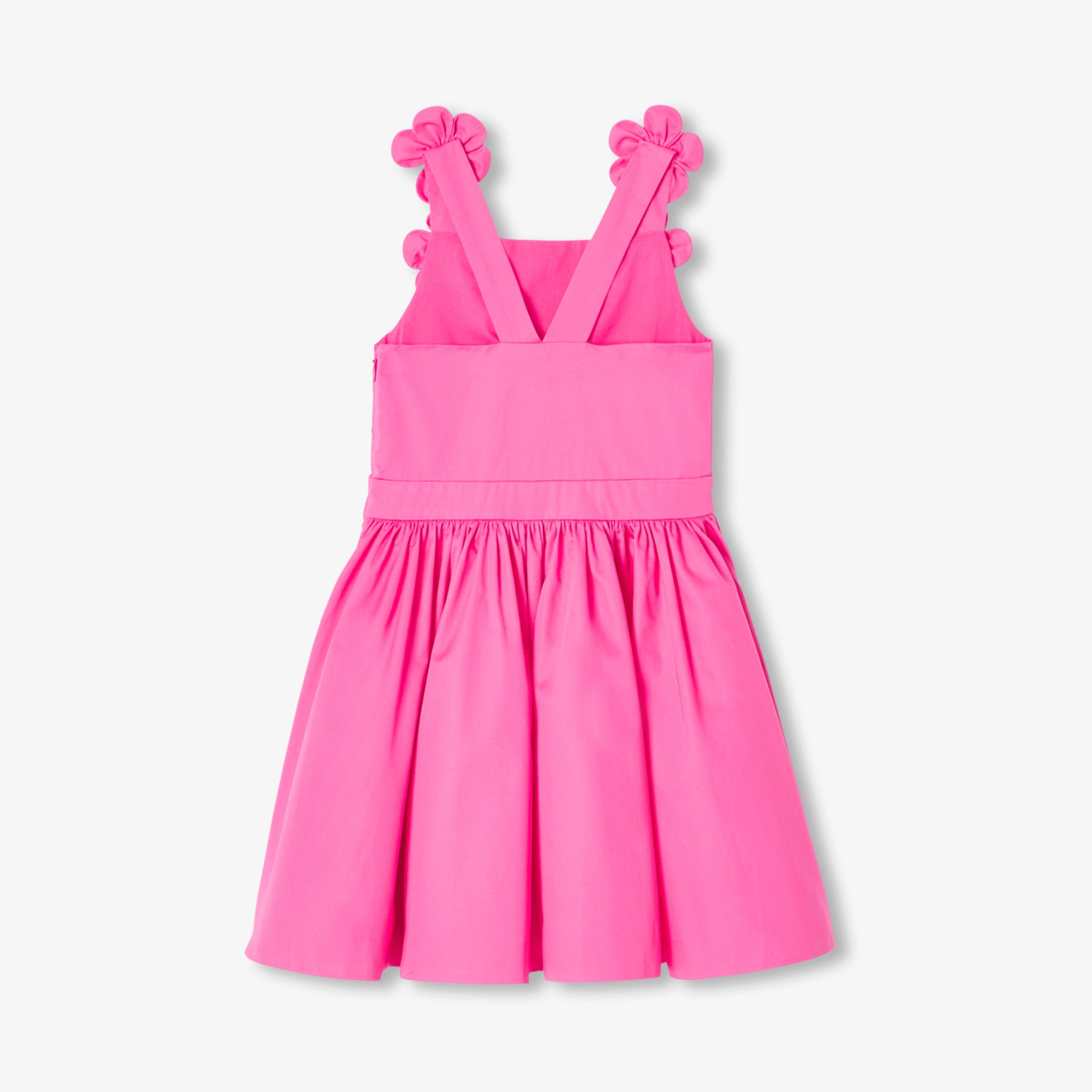 Girls' formal dress in satin