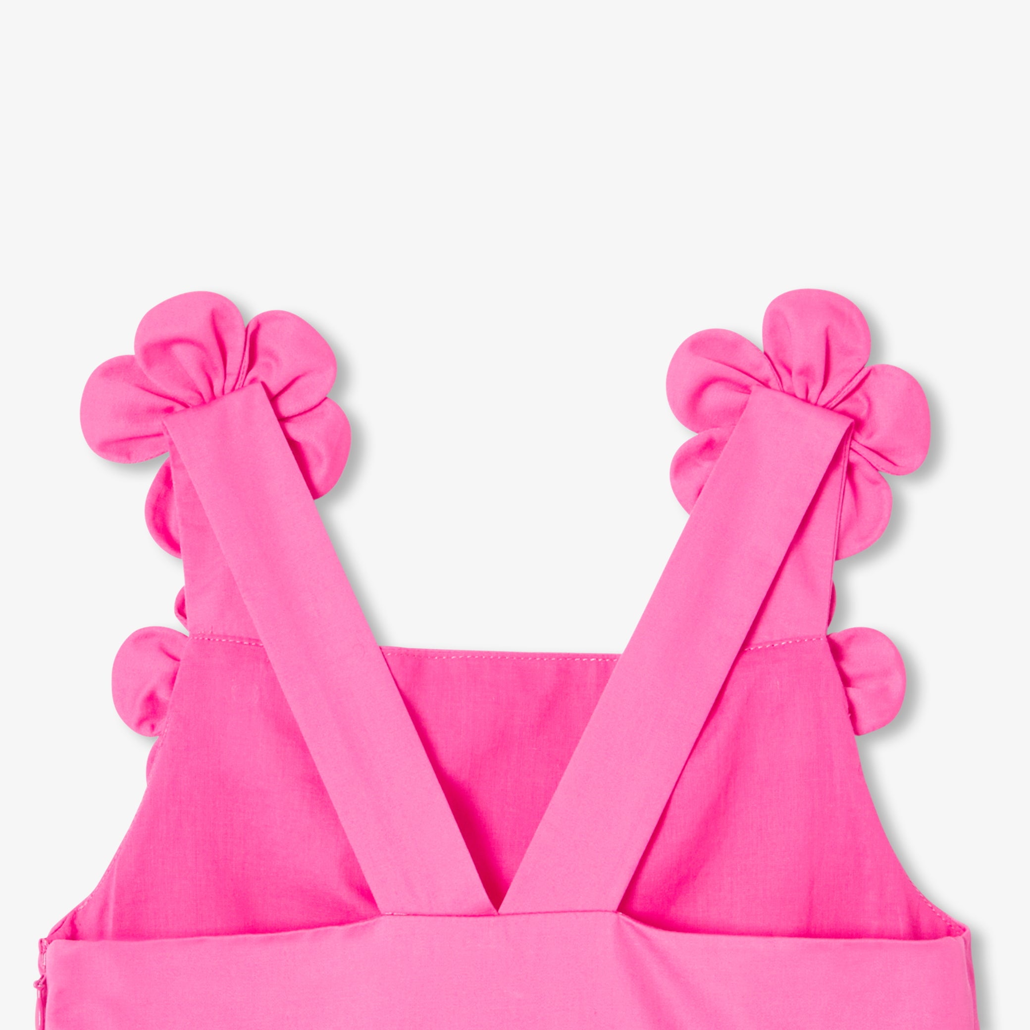 Girls' formal dress in satin