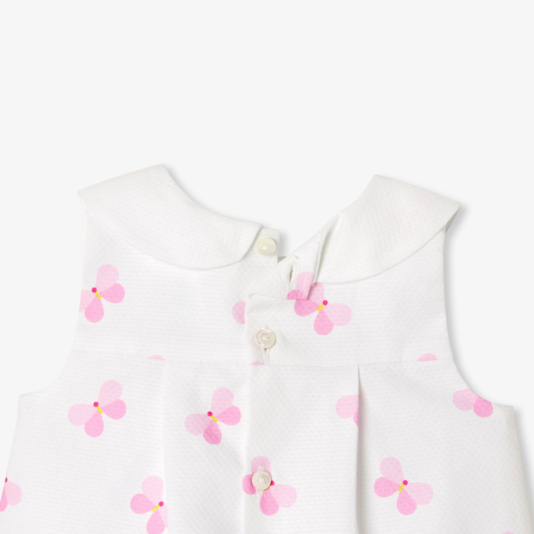 Baby girl pinafore dress in cotton piqué