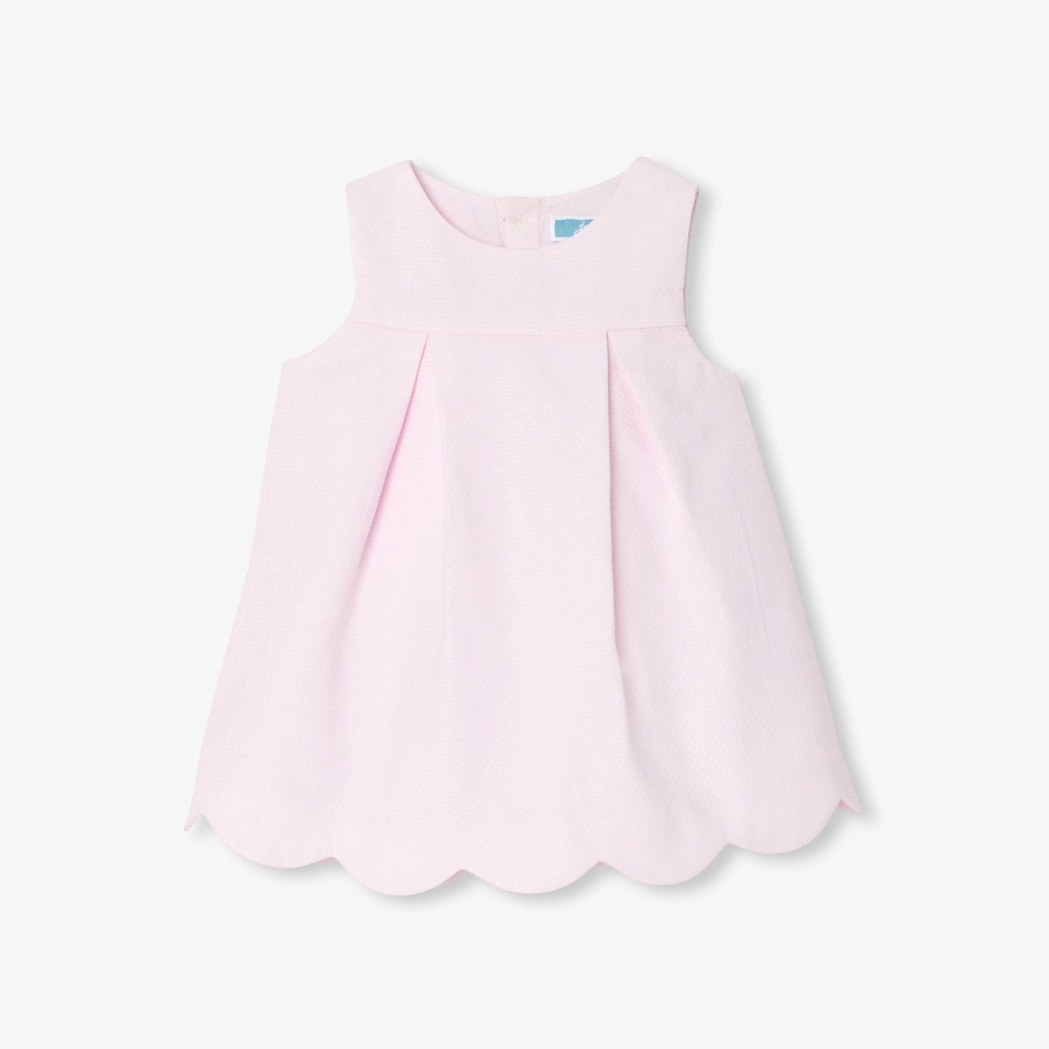 Baby girl sleeveless cotton piqué dress