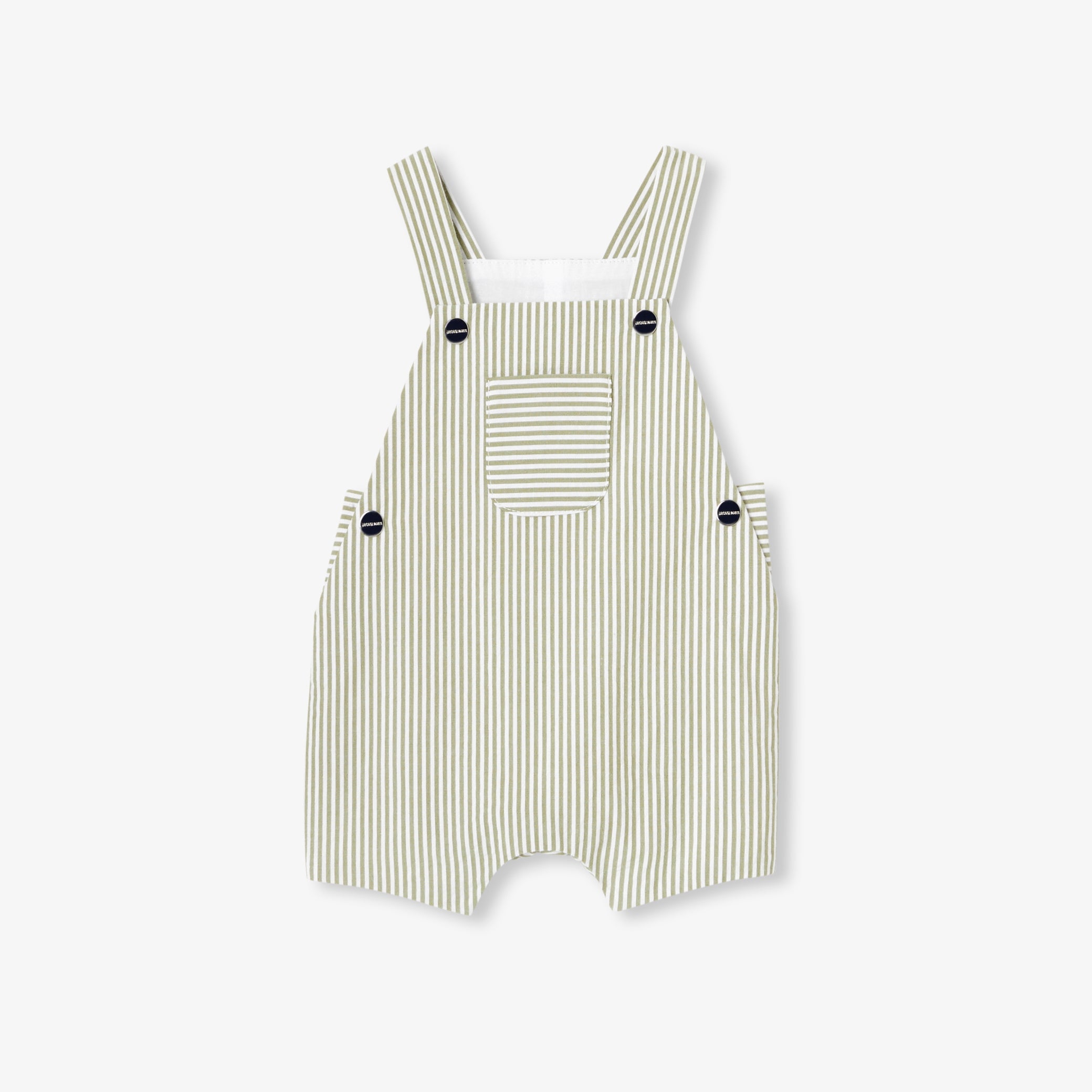 Baby boy seersucker dungarees