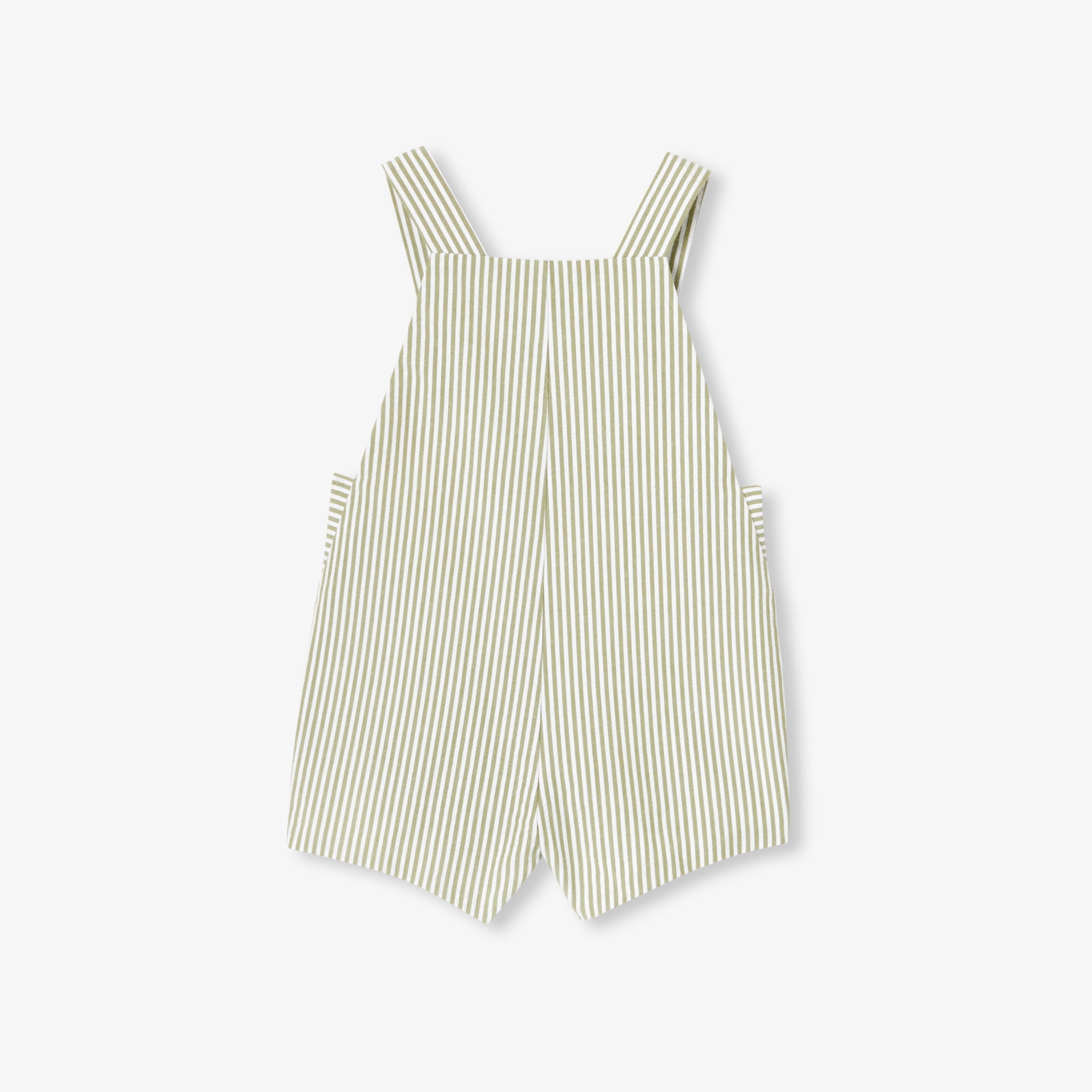 Baby boy seersucker dungarees