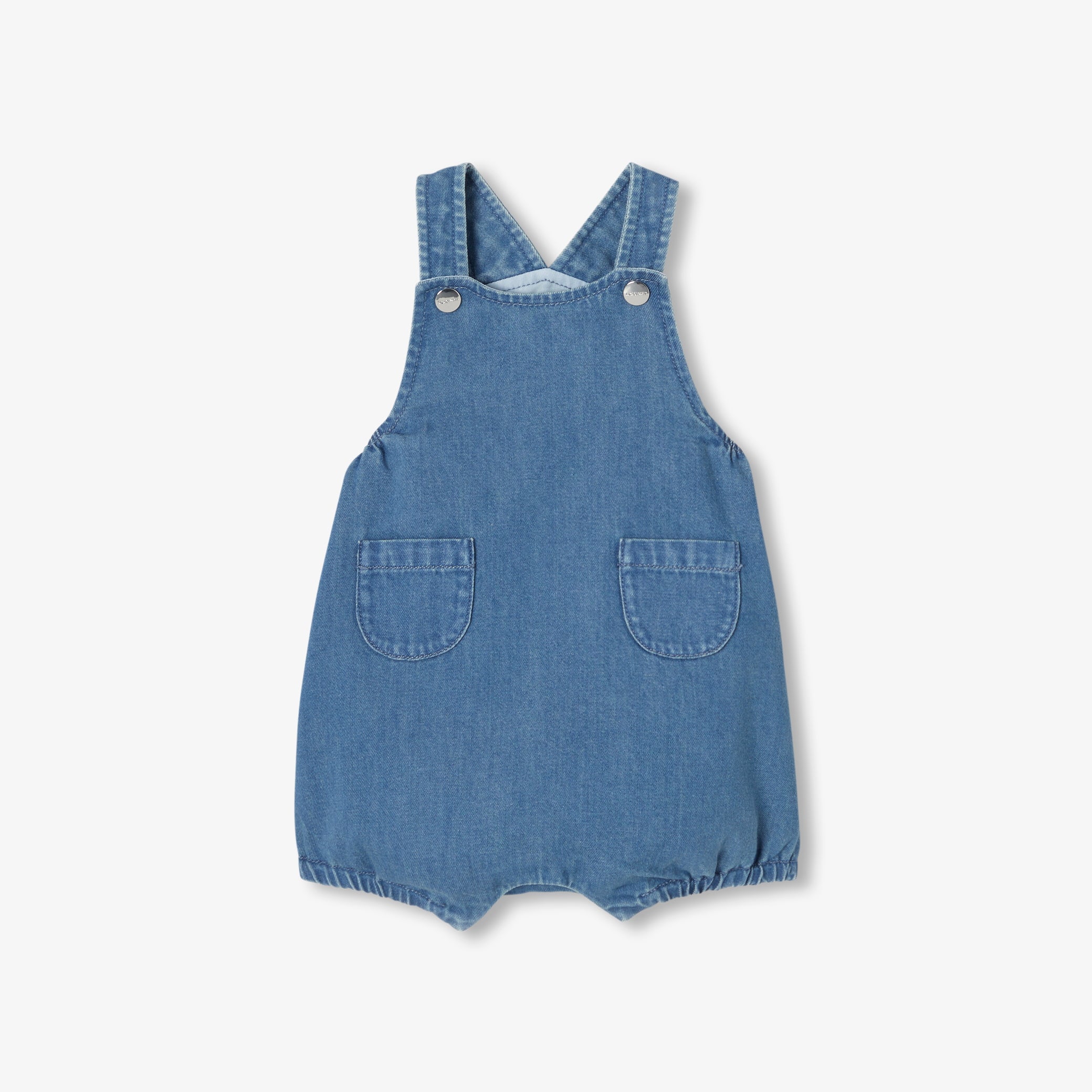 Baby lightweight denim dungarees